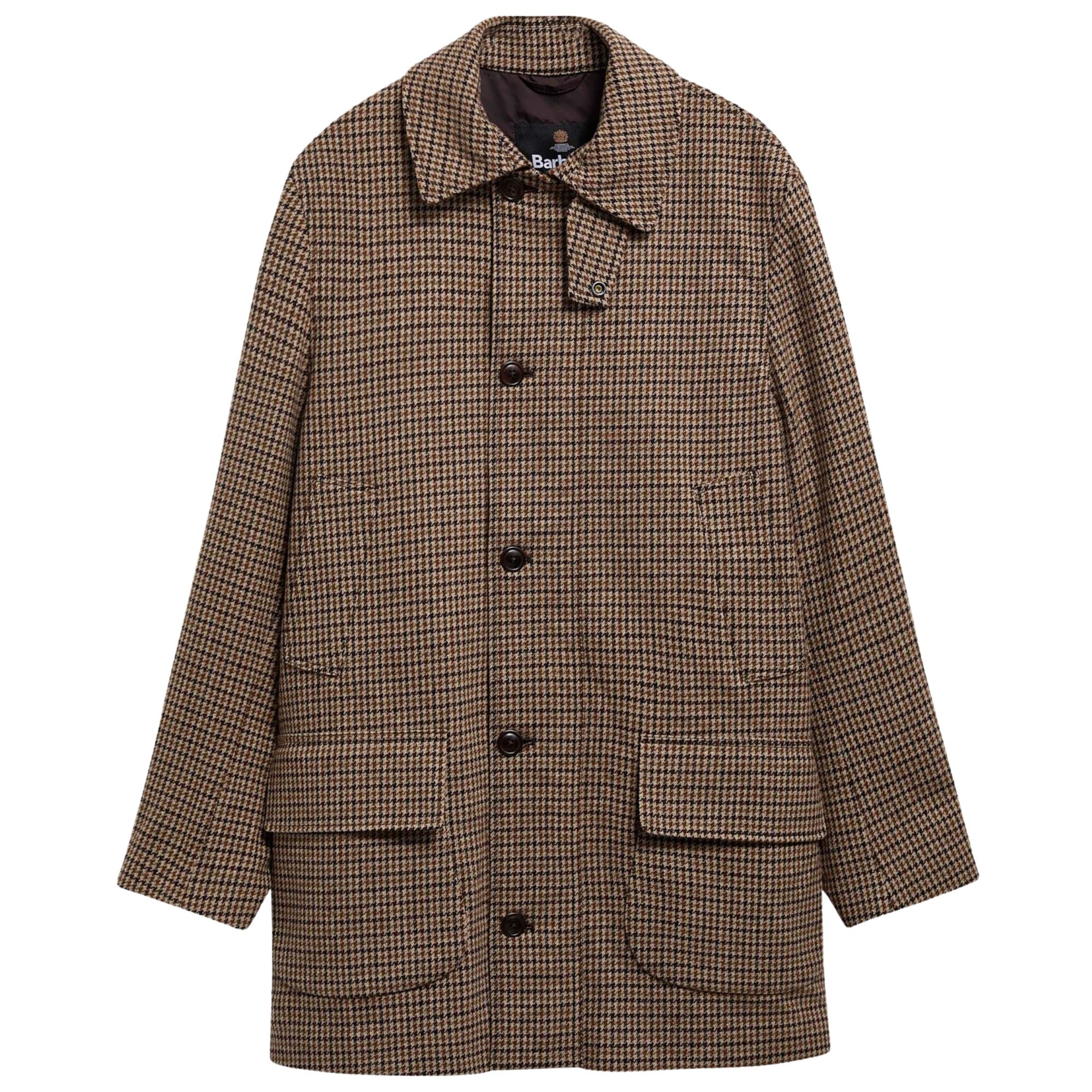 Barbour Modified Border Wool Jacket - Dark Sand MWO0310SN