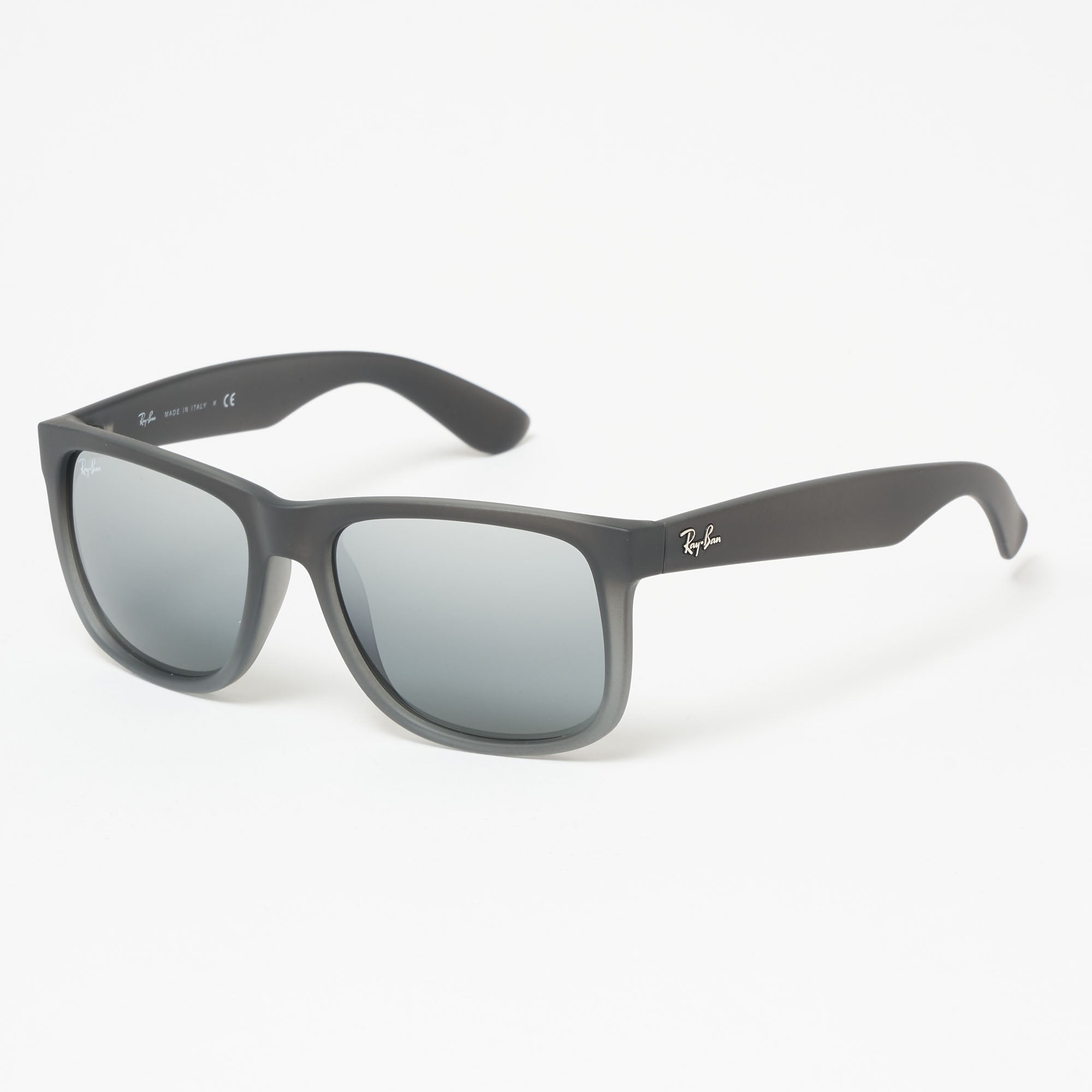 Ray-Ban Silver Frame Sunglasses with Gray Smoke Lenses Ray-Ban RB3447 Round Metal Silver, Gray Prescription  main image 4