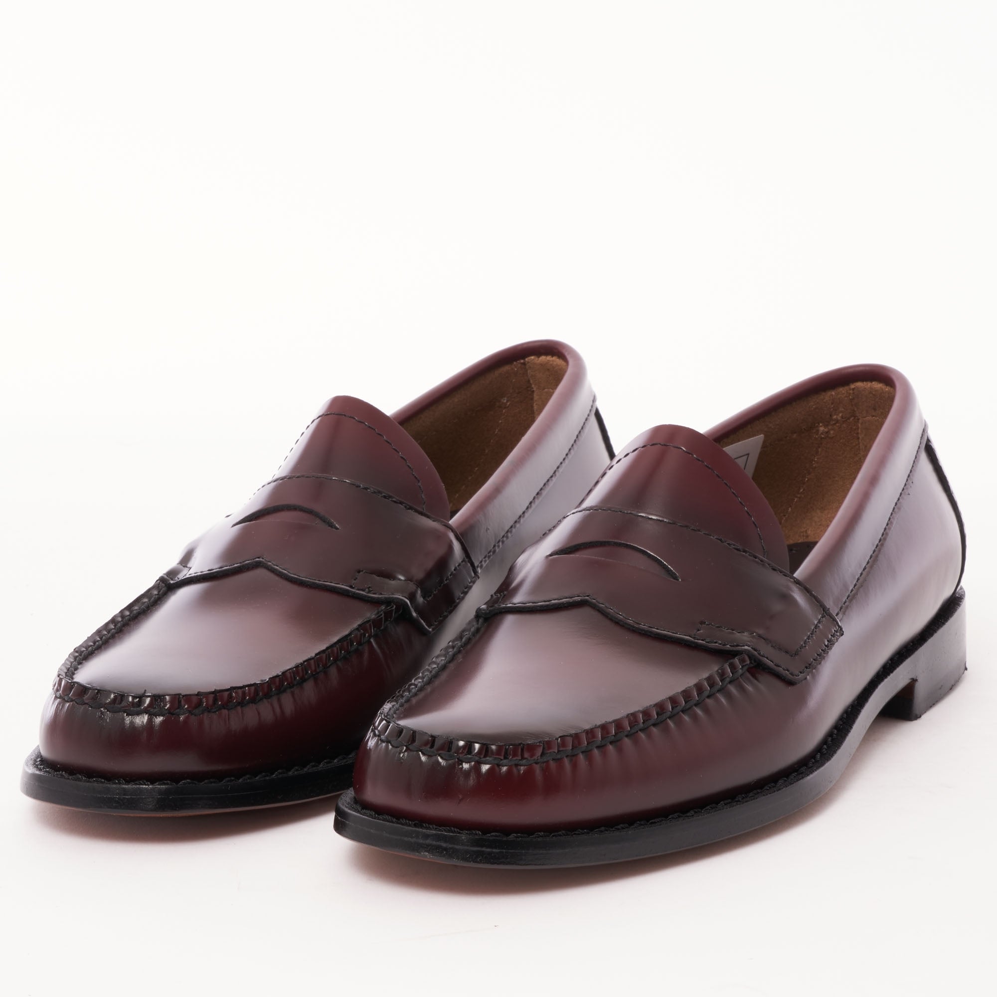 G.H. Bass Weejun Logan Polished Leather Loafer - Wine – Stuarts London