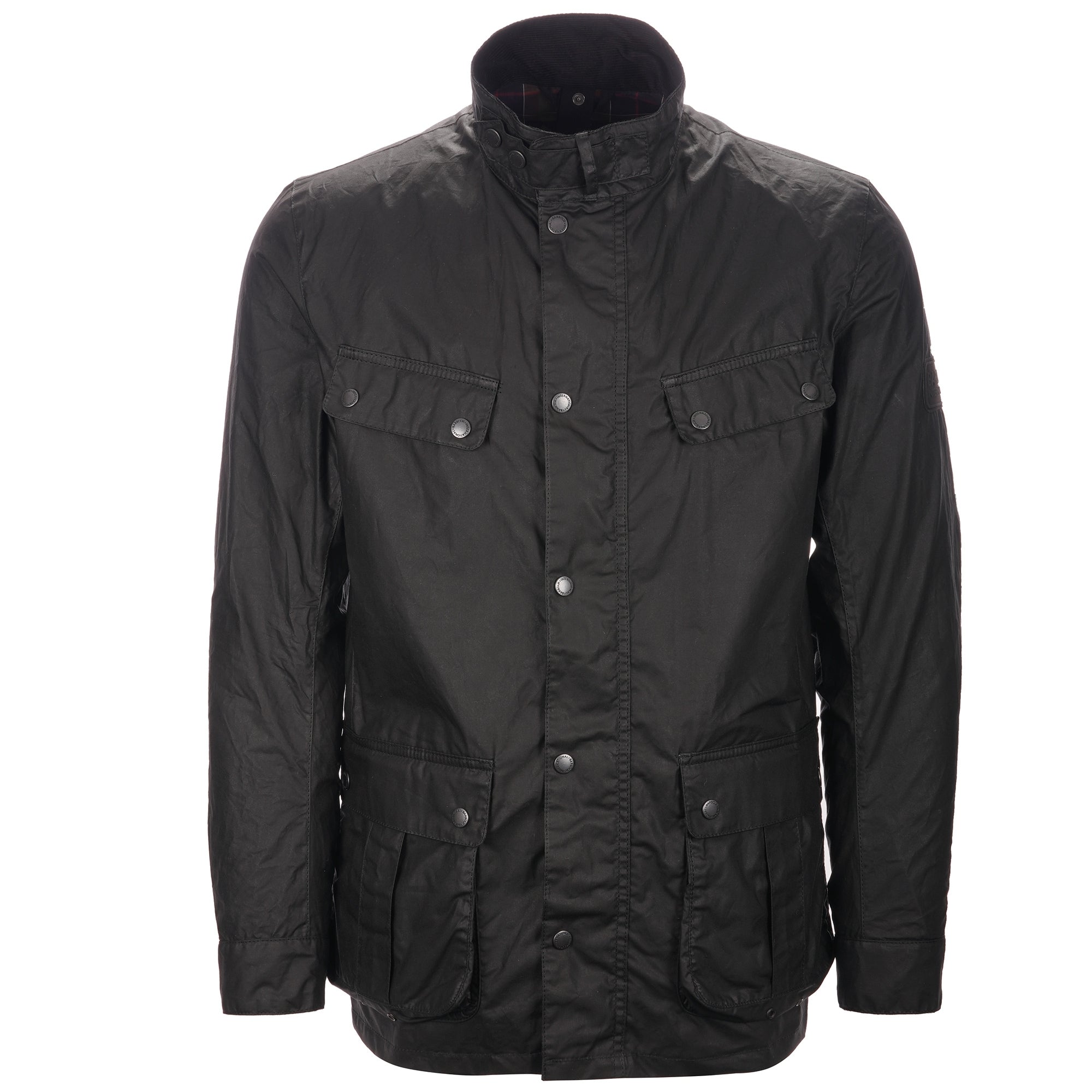 Barbour International Duke Wax Lightweight Jacket - Black 
