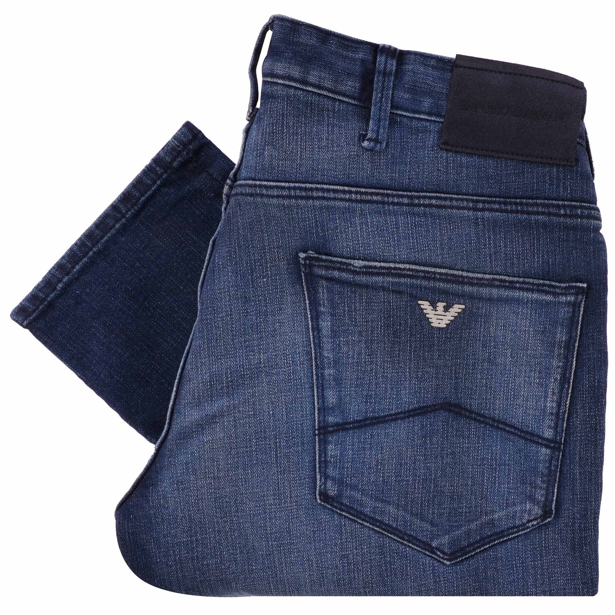 Emporio Armani J06 Comfort Denim Jeans - Dark Denim Blue – Stuarts