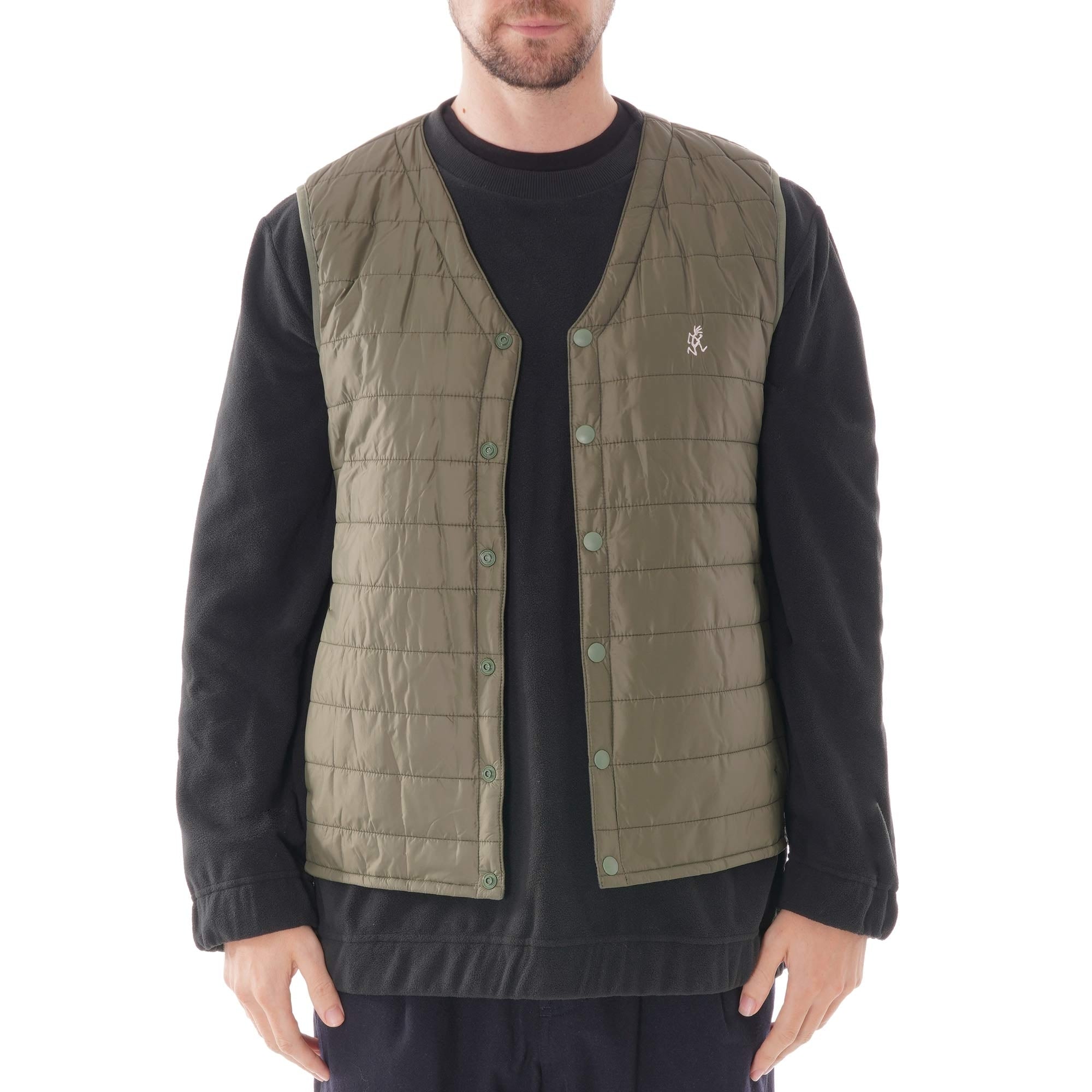 Gramicci Padding Vest Jacket - Olive – Stuarts London