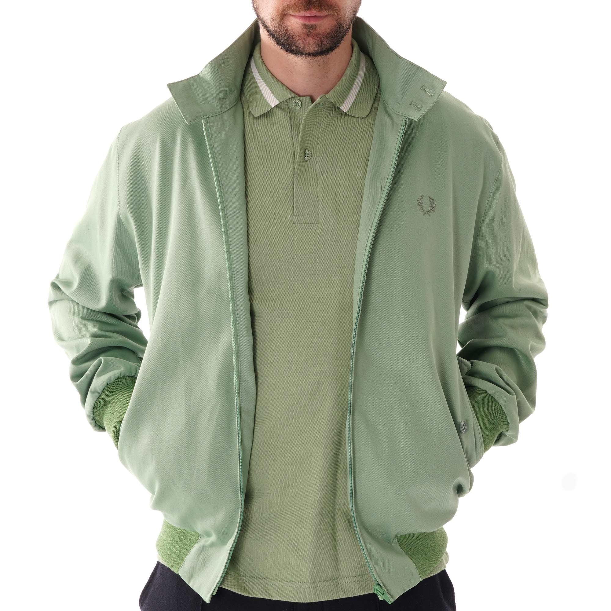 Fred Perry Reissues Harrington Jacket - Pistachio – Stuarts London