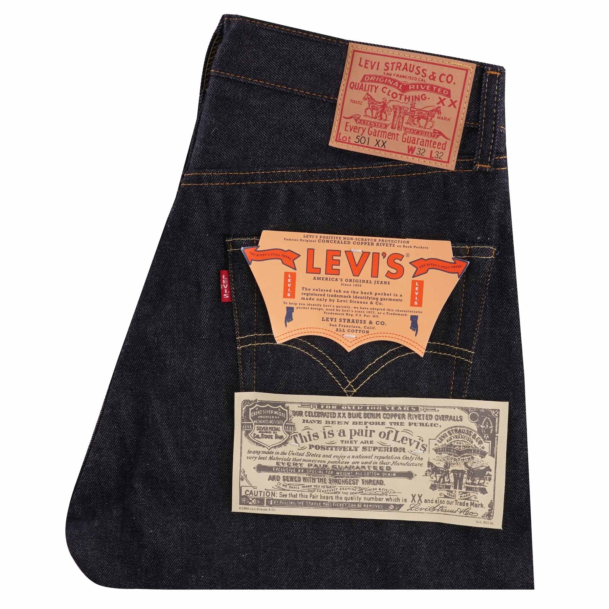 Levi's® Vintage Clothing 1955 501¨ Rigid Denim - Dark Denim