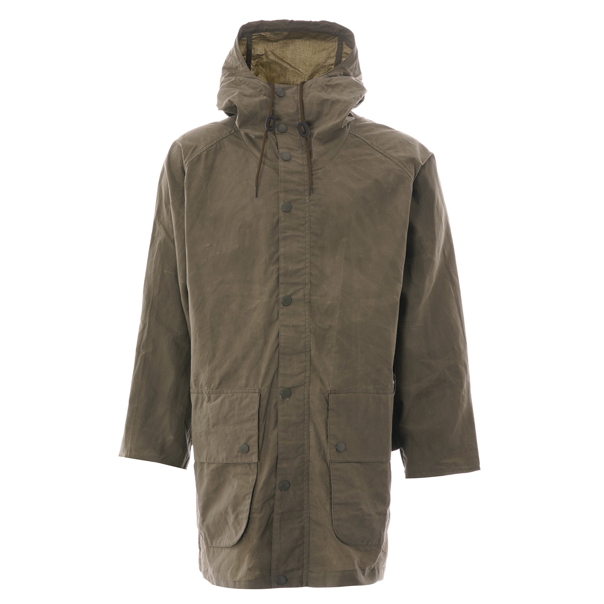 Barbour Oversize Hooded Bedale Jacket - Green – Stuarts London