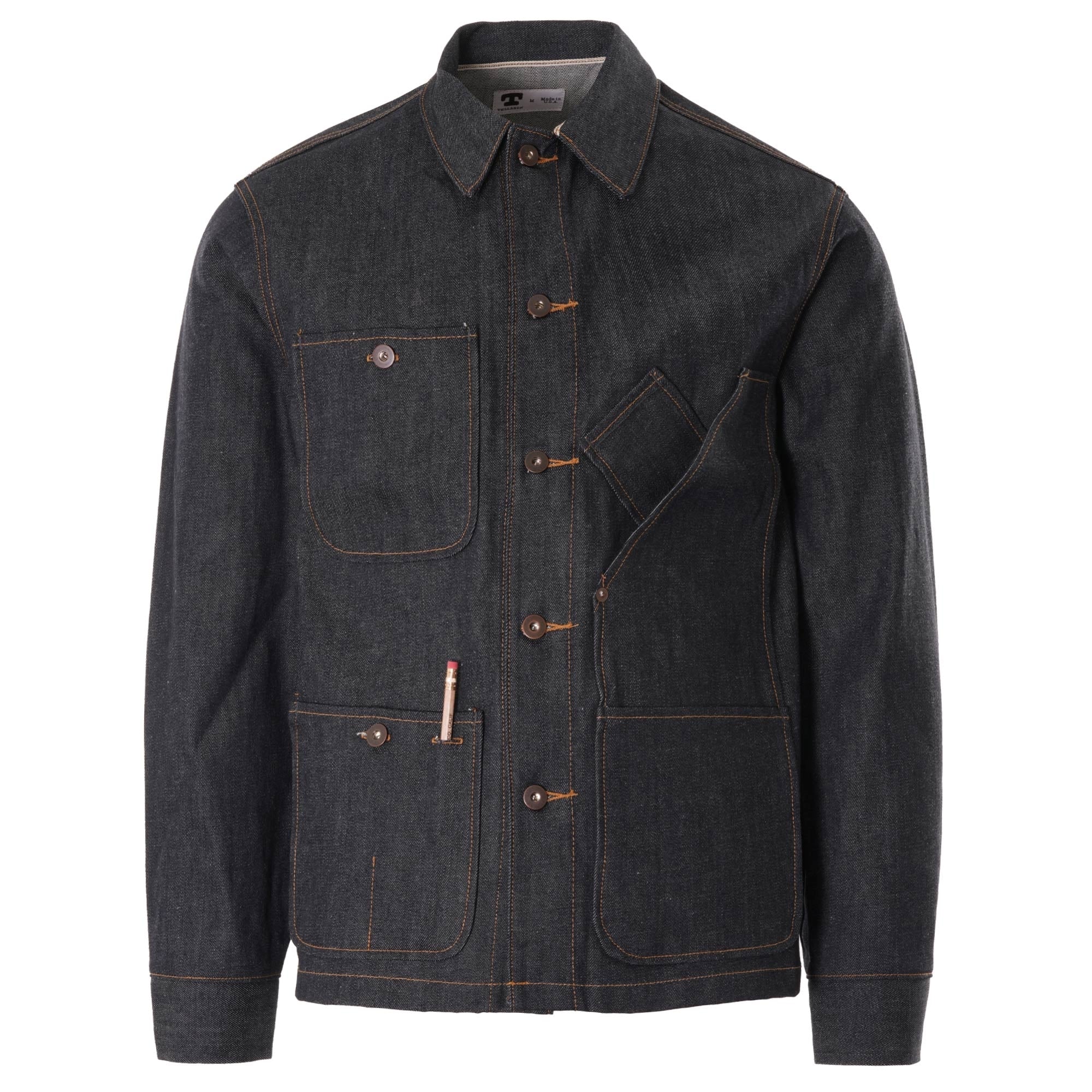 Tellason 16.5OZ Coverall Denim Jacket - Denim – Stuarts London