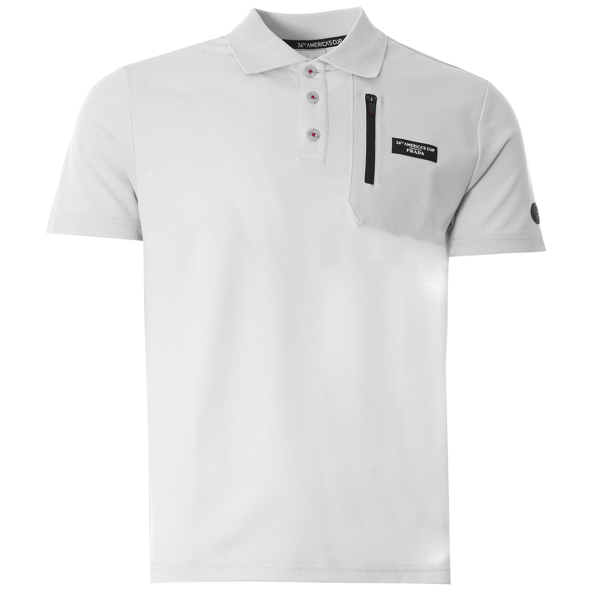 AC36 Prada X North Sails Otara Recycled PiquŽ Polo Shirt - Grey