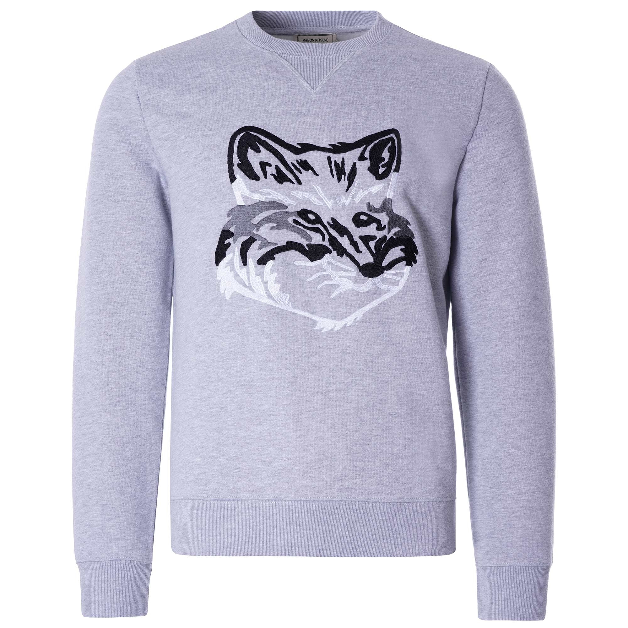 Maison Kitsune Big Fox Embroidery Regular Sweatshirt - Grey 