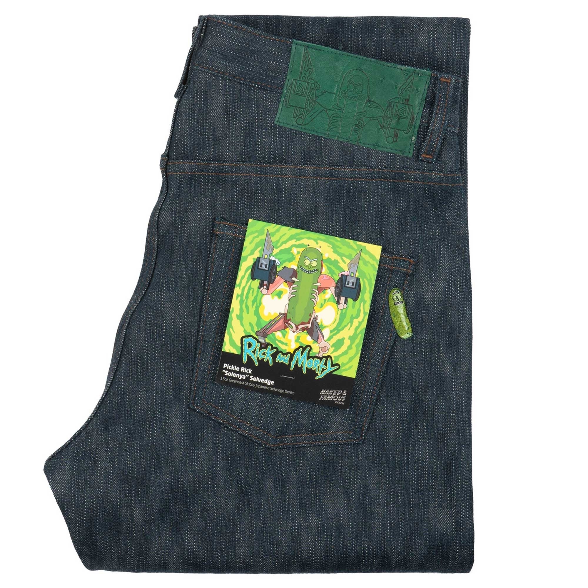 Naked and Famous Denim x Rick & Morty Weird Guy Pickle Rick