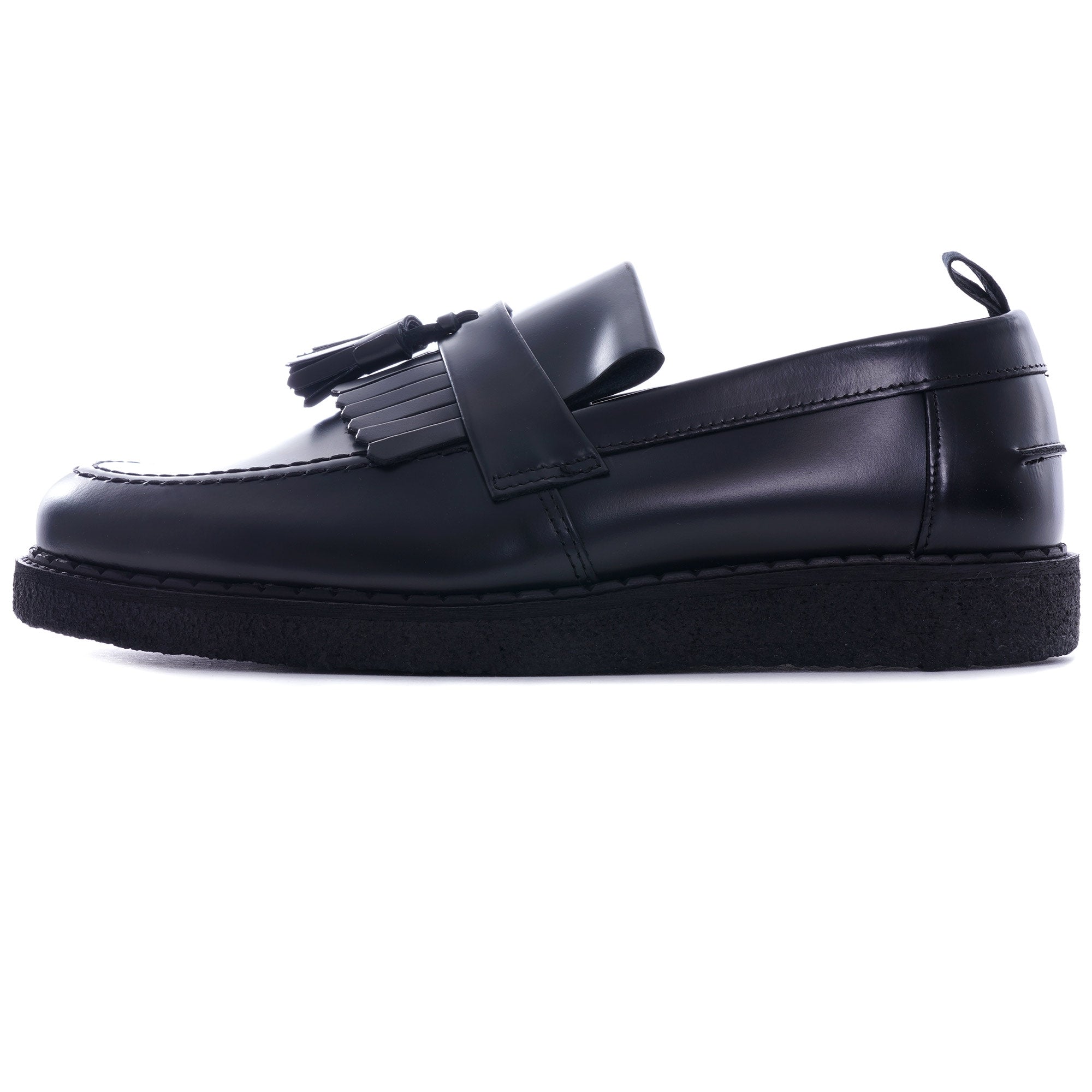 Fred Perry x George Cox Tassel Loafer - Black – Stuarts London