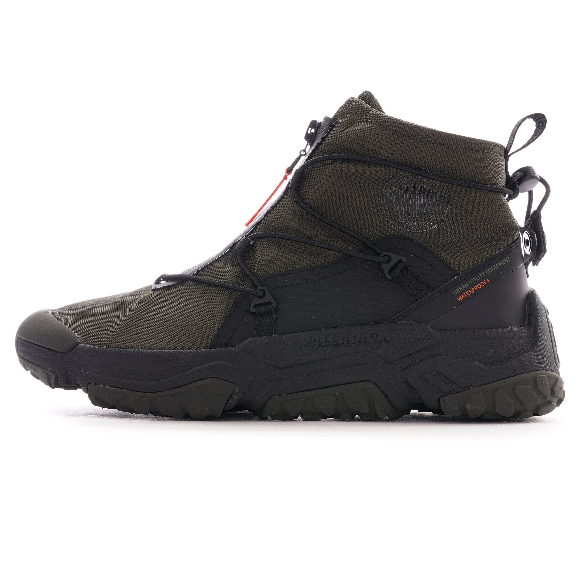 Palladium High-Top Off Grid Hi Zip Waterproof Boot in Olive Night - M 5.5 / W 7 Palladium OFF-GRID HI ZIP WP+ Olive Night, 38 EU: Buy Online  main image 3