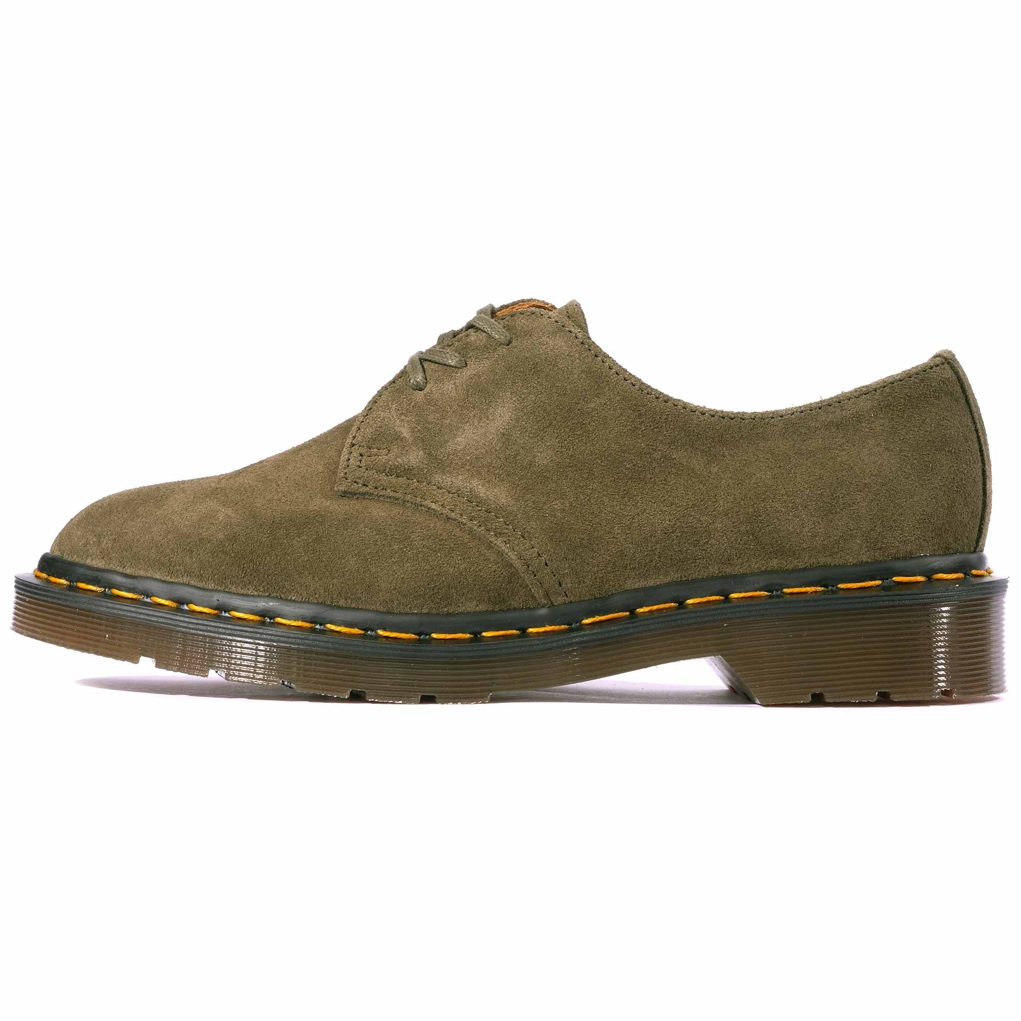 Dr. Martens Made In England 1461 Buck Suede - Forest Green