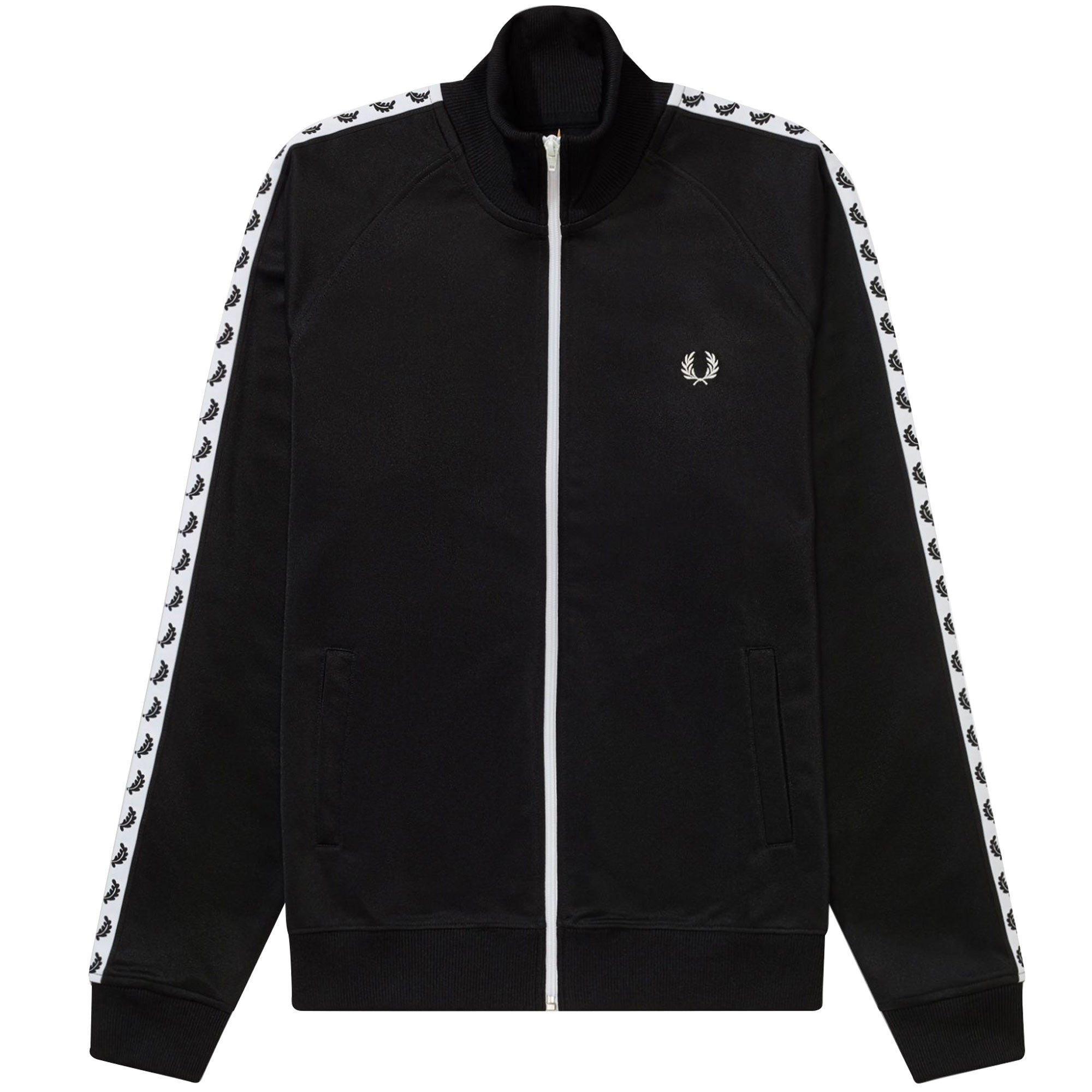 FRED PERRY Taped Track Jacket Sサイズ 黒 Taped Track Jacket - Black | Men's Track Jackets | Track Tops