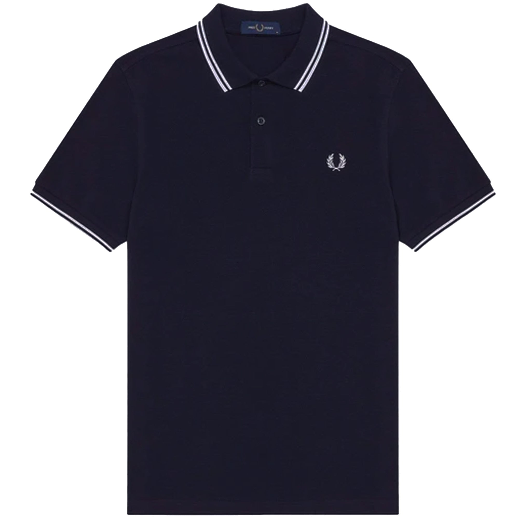 Fred Perry M3600 Twin Tipped Polo | Navy/White | M3600-238