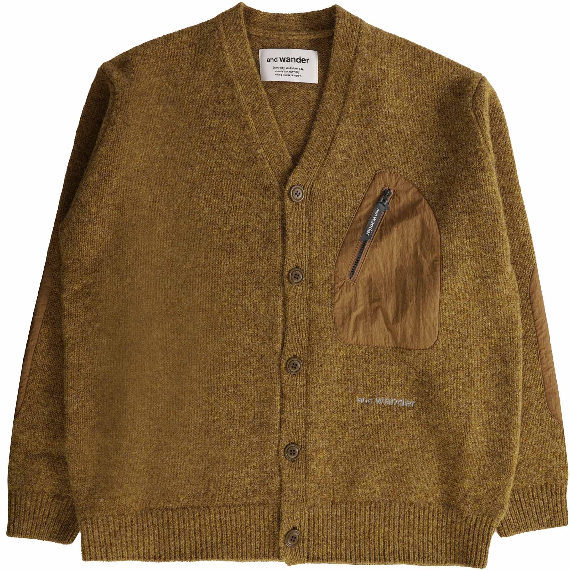 And Wander Shetland Cardigan - Camel – Stuarts London