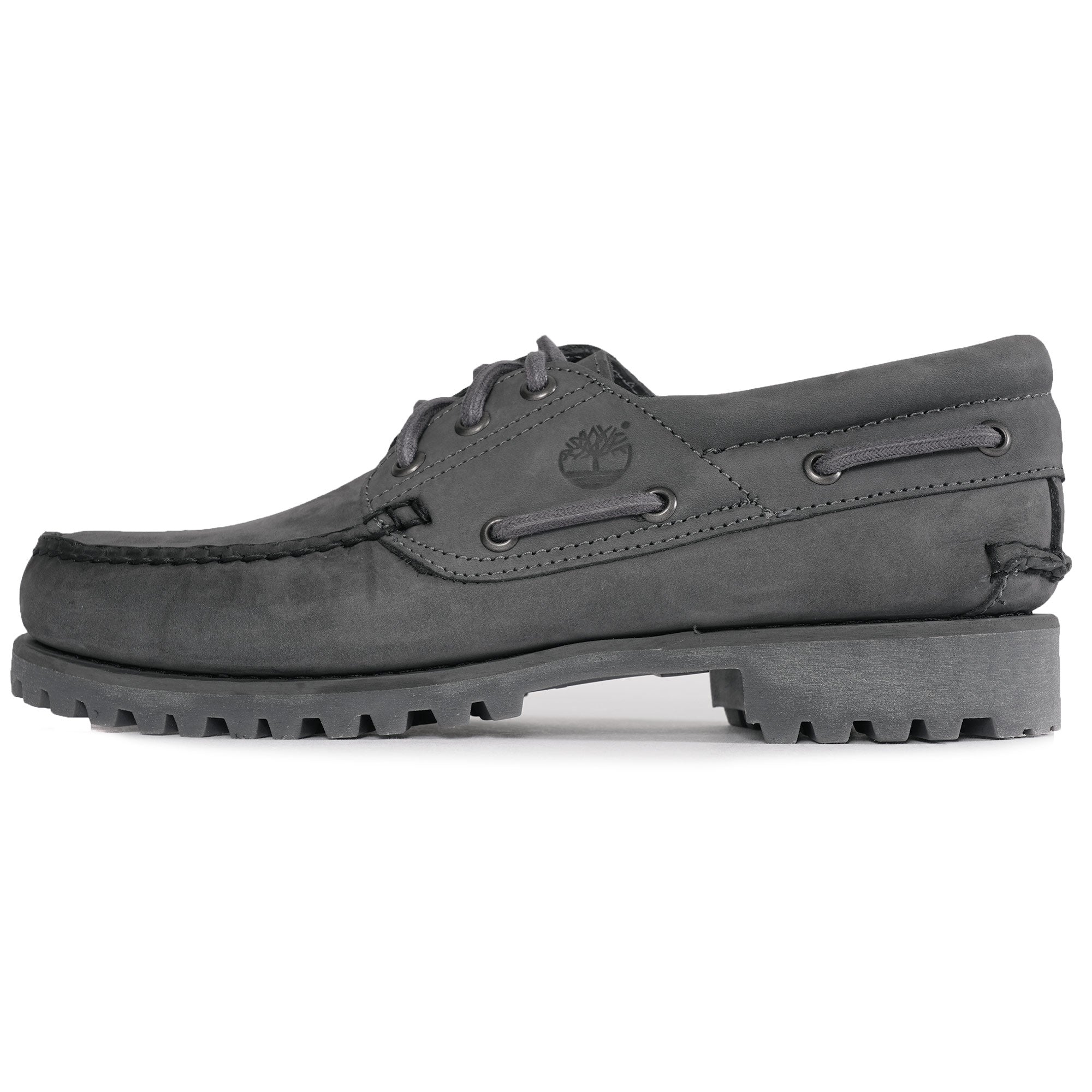 Timberland 3-Eye Lug Handsewn Boat Shoe - Grey – Stuarts London