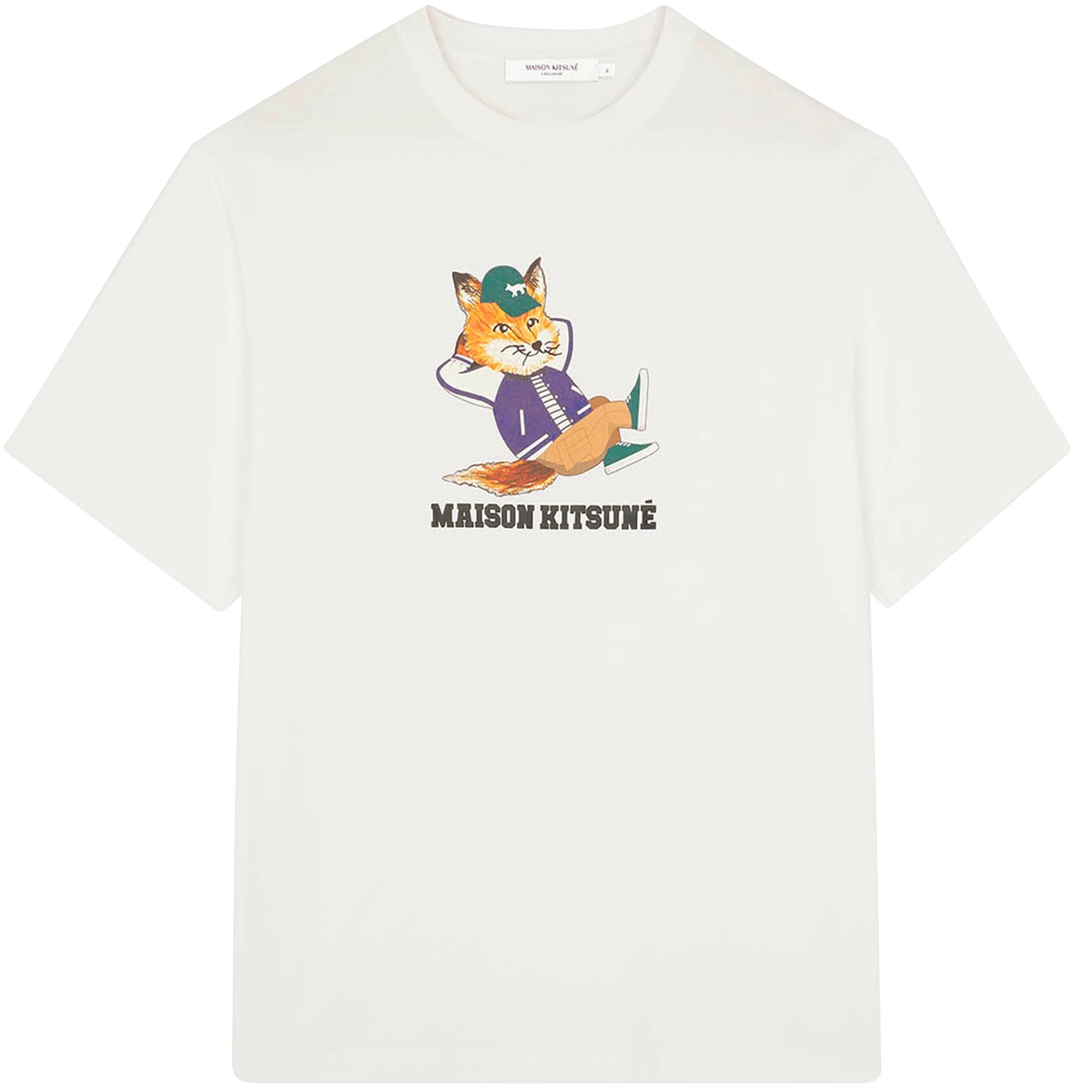 Maison Kitsune Dressed Fox Easy T-Shirt - White – Stuarts London