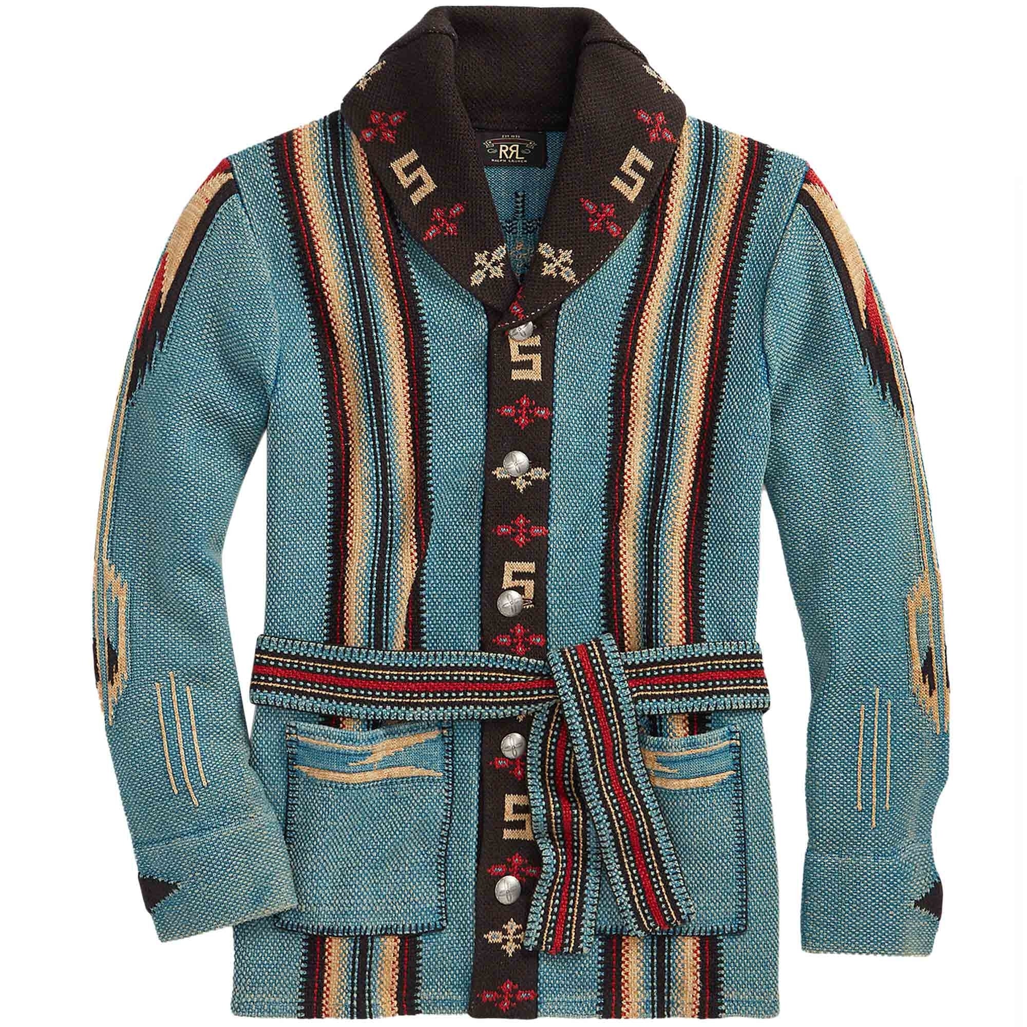 RRL by Ralph Lauren Cotton-Blend Ranch Cardigan - Indigo – Stuarts