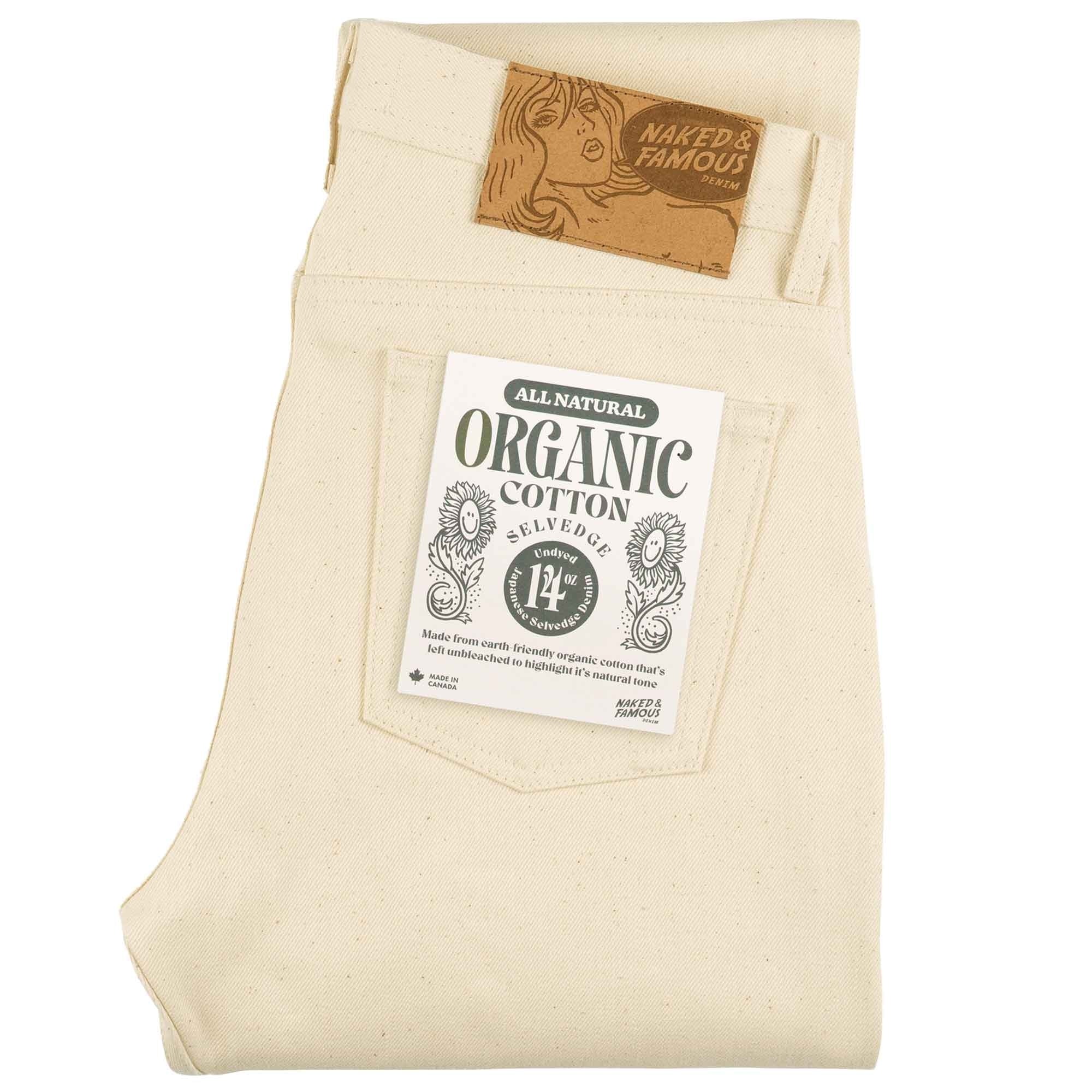 W*e様 marka 26SS ORGANIC COTTON SELVEDGE Naked and Famous Denim Weird Guy All Natural Organic Cotton