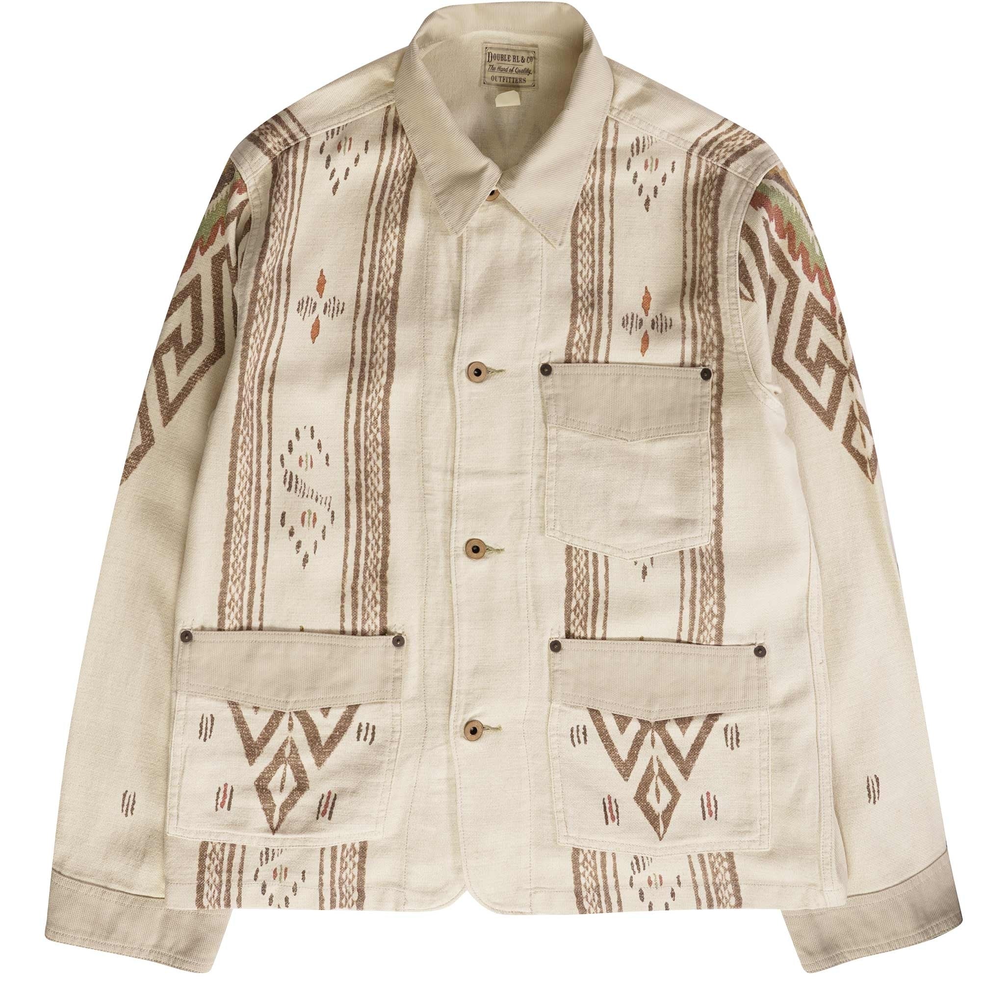 RRL by Ralph Lauren Linen-Cotton Shirt Jacket - Beige – Stuarts London