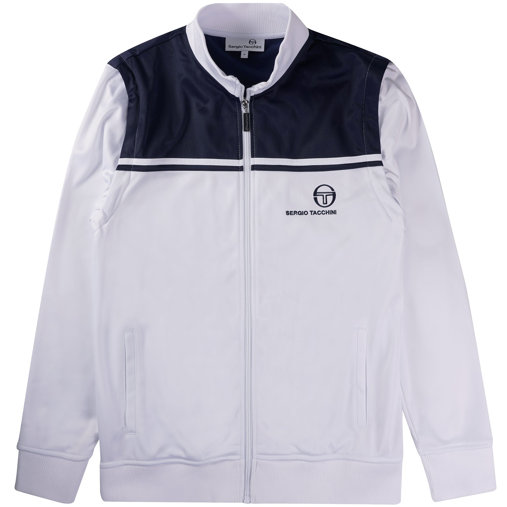 Sergio Tacchini Youngish Line Track Top - White and Blue – Stuarts 