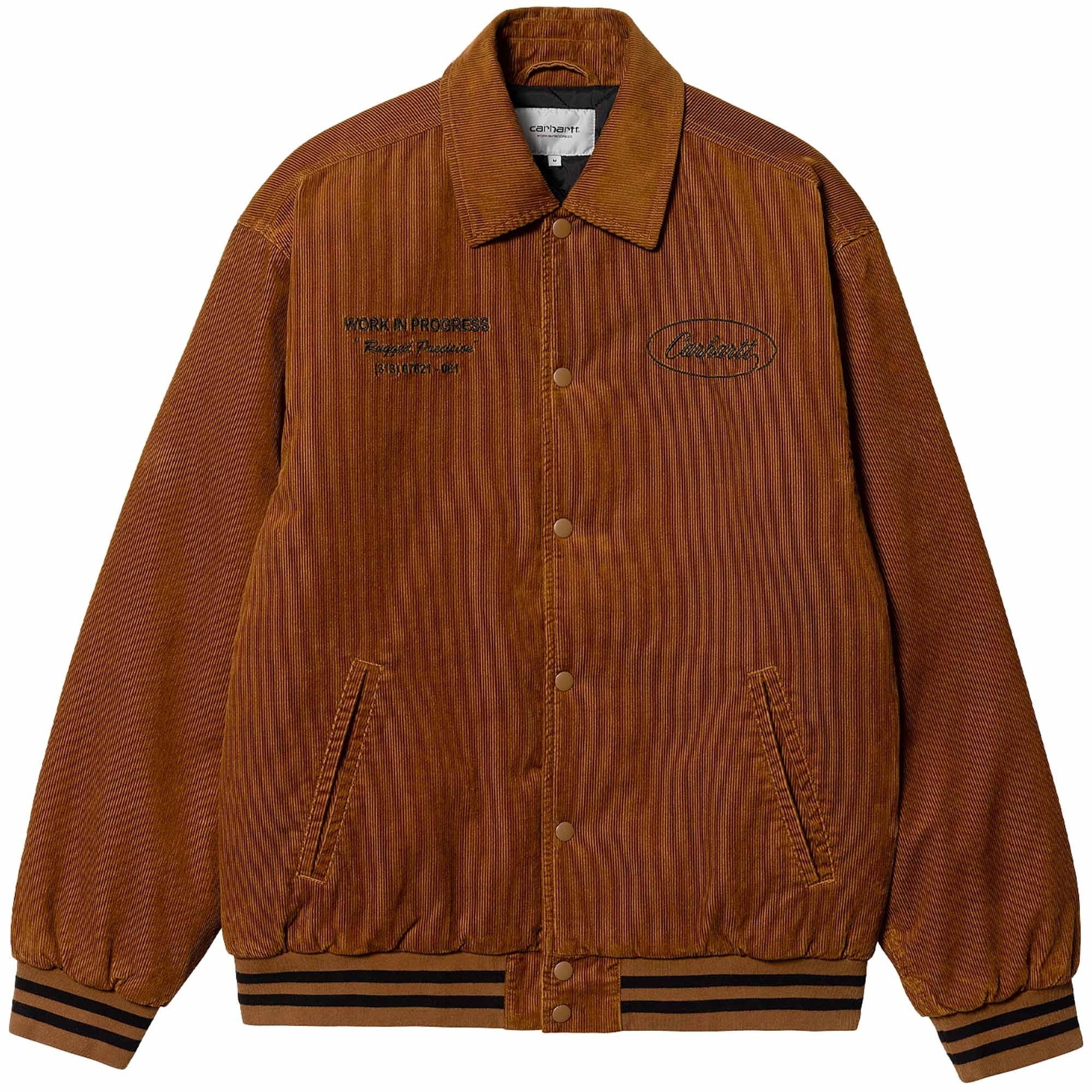 Carhartt WIP Rugged Letterman Jacket - Deep Brown – Stuarts London