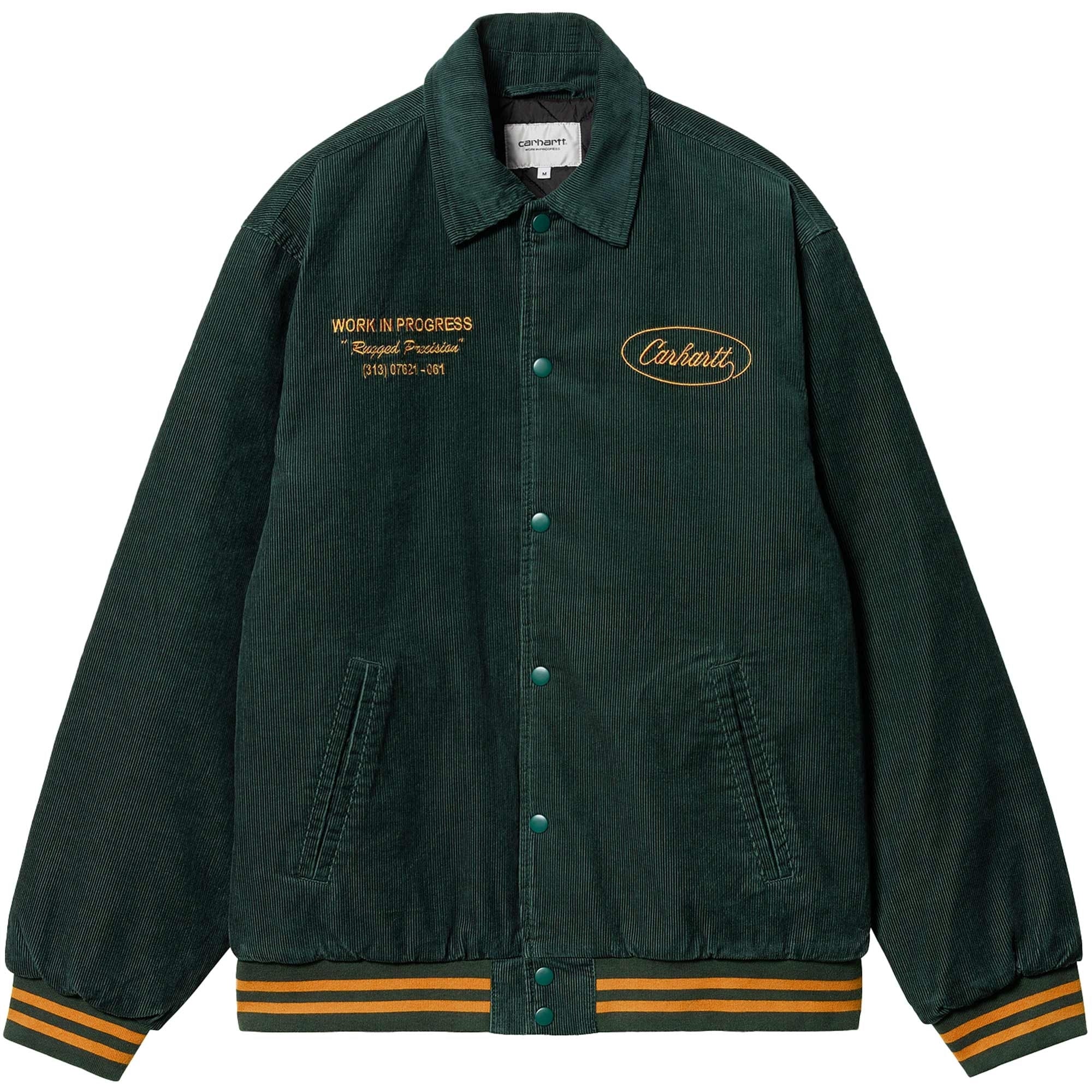 Carhartt WIP Rugged Letterman Jacket - Green – Stuarts London