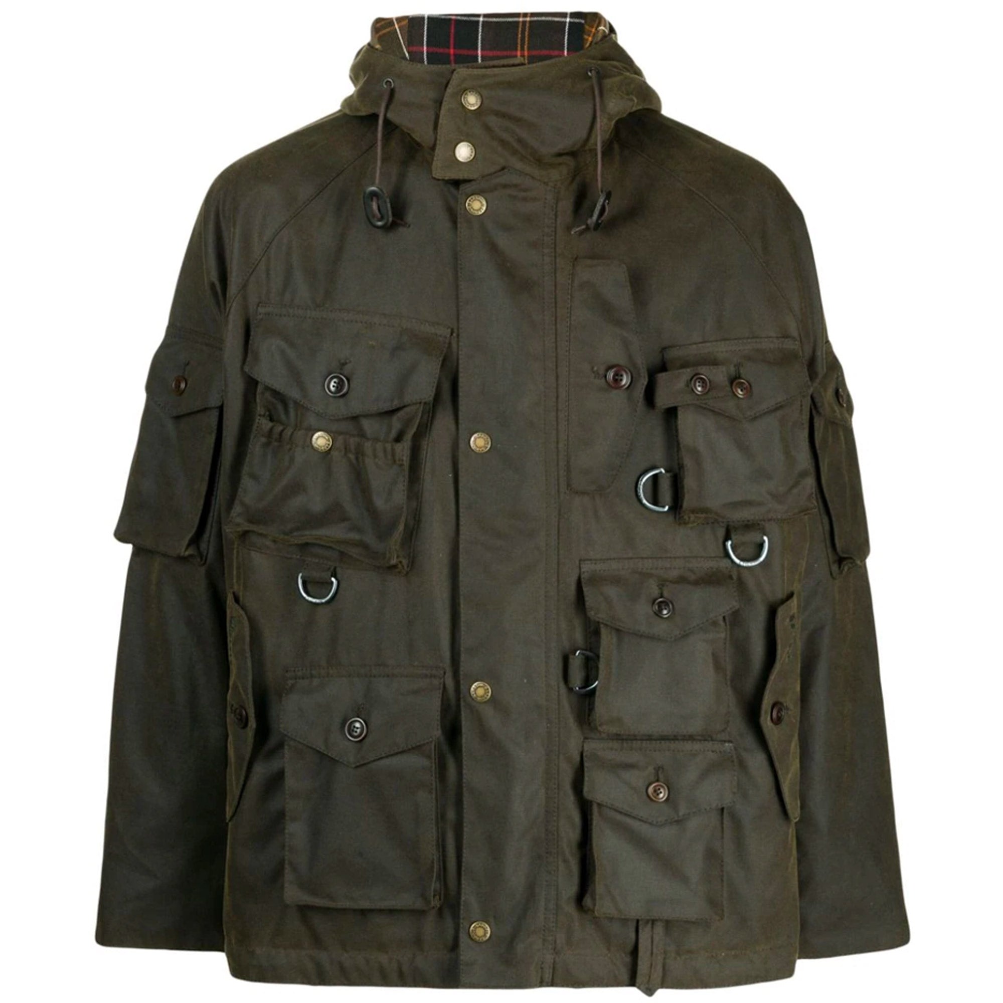 Barbour x Baracuta Clayton Wax Jacket - Olive – Stuarts London
