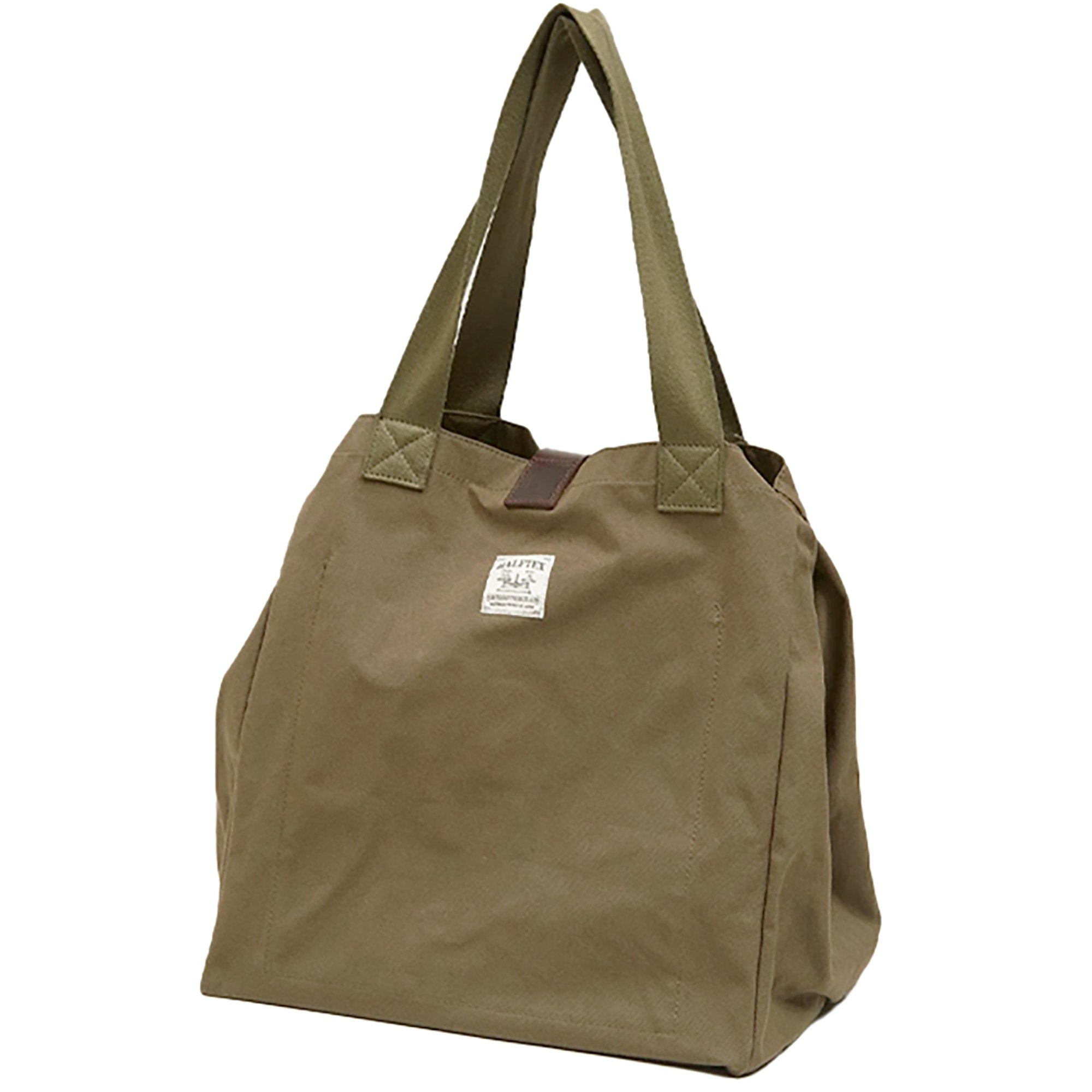 NigelCabourn BUCKET BAG–HALFTEXPEATLABEL Nigel Cabourn Bucket Bag Halftex Peat Label - Khaki – Stuarts London