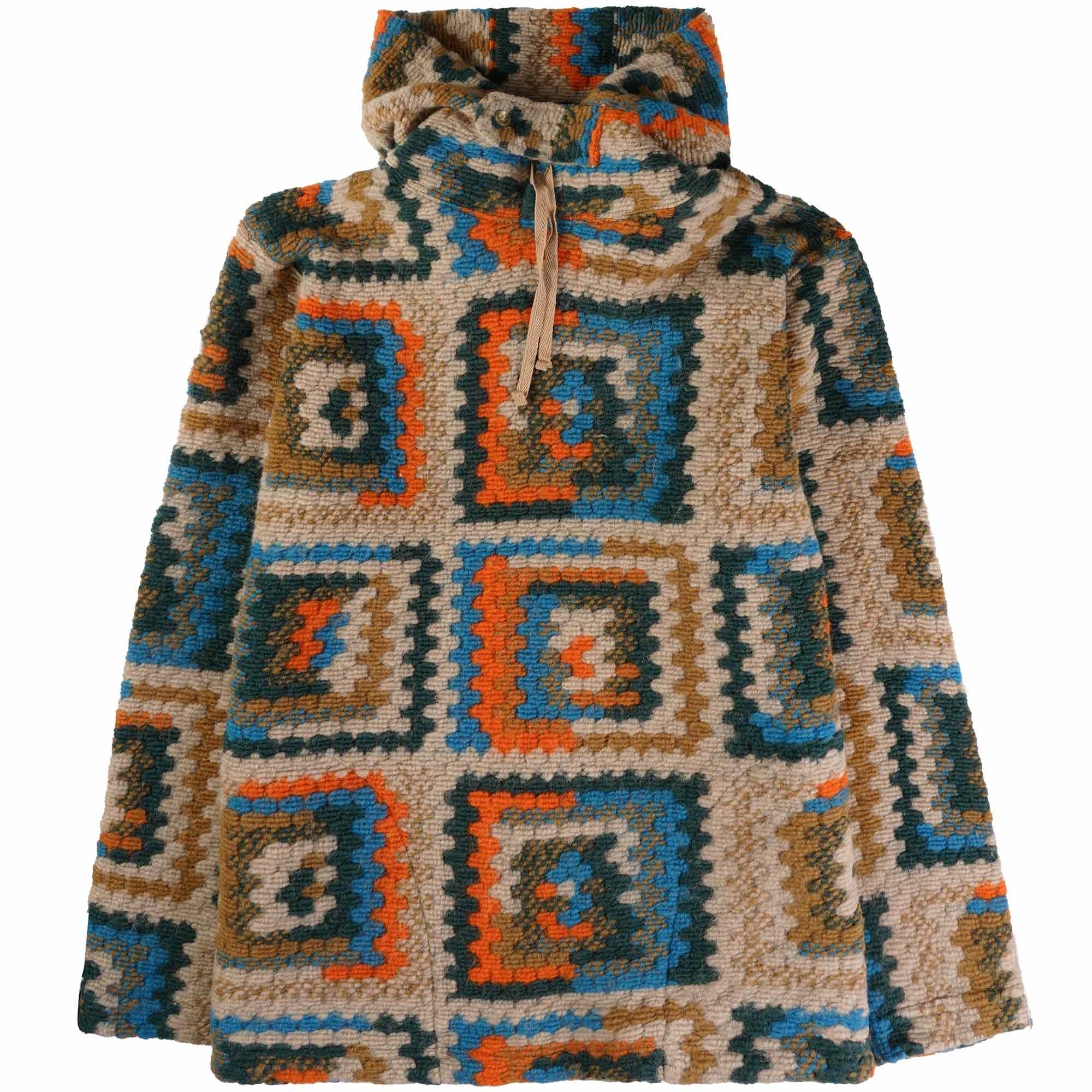 Engineered Garments Long Sleeve Hoody - Multicoloured – Stuarts London Engineered Garments Long Sleeve Hoody - Multicoloured – Stuarts London