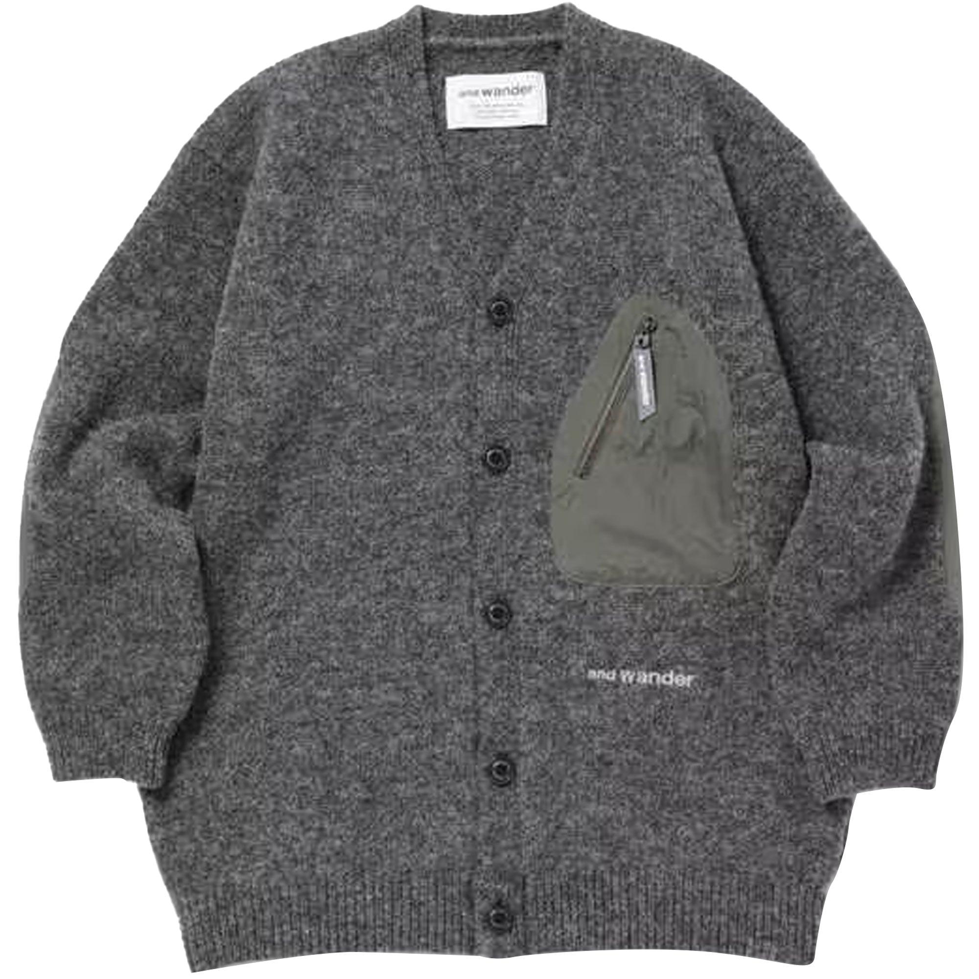 And Wander Shetland Wool Cardigan - Gray – Stuarts London