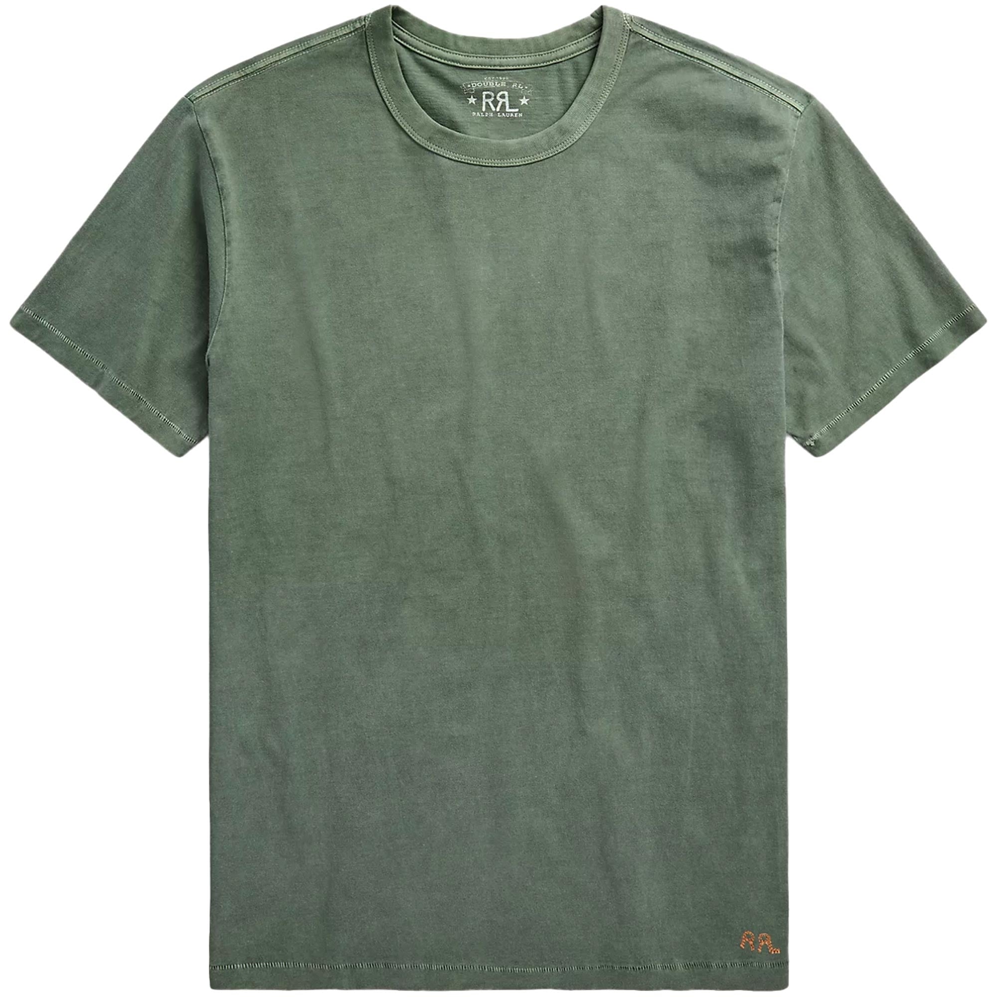 RRL by Ralph Lauren Garment-Dyed Crewneck T-Shirt - Green