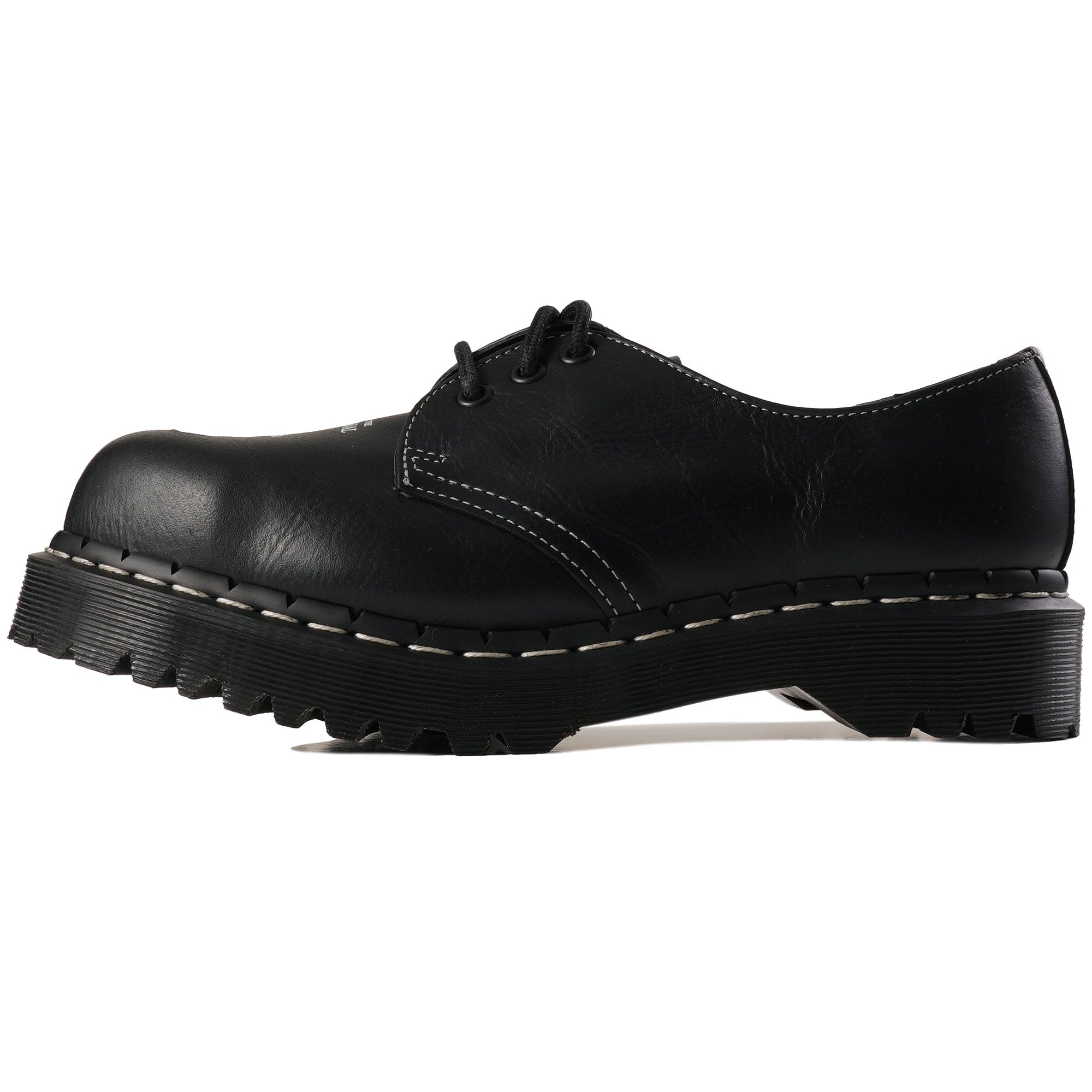 Dr. Martens 1461 Bex Exposed Steel Toe Oxford Shoes - Black