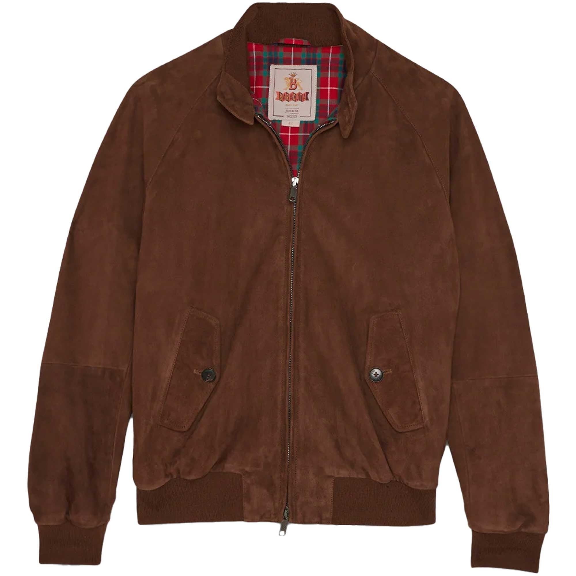 Baracuta G9 Suede - Chocolate - BRCPS0939-711 – Stuarts London