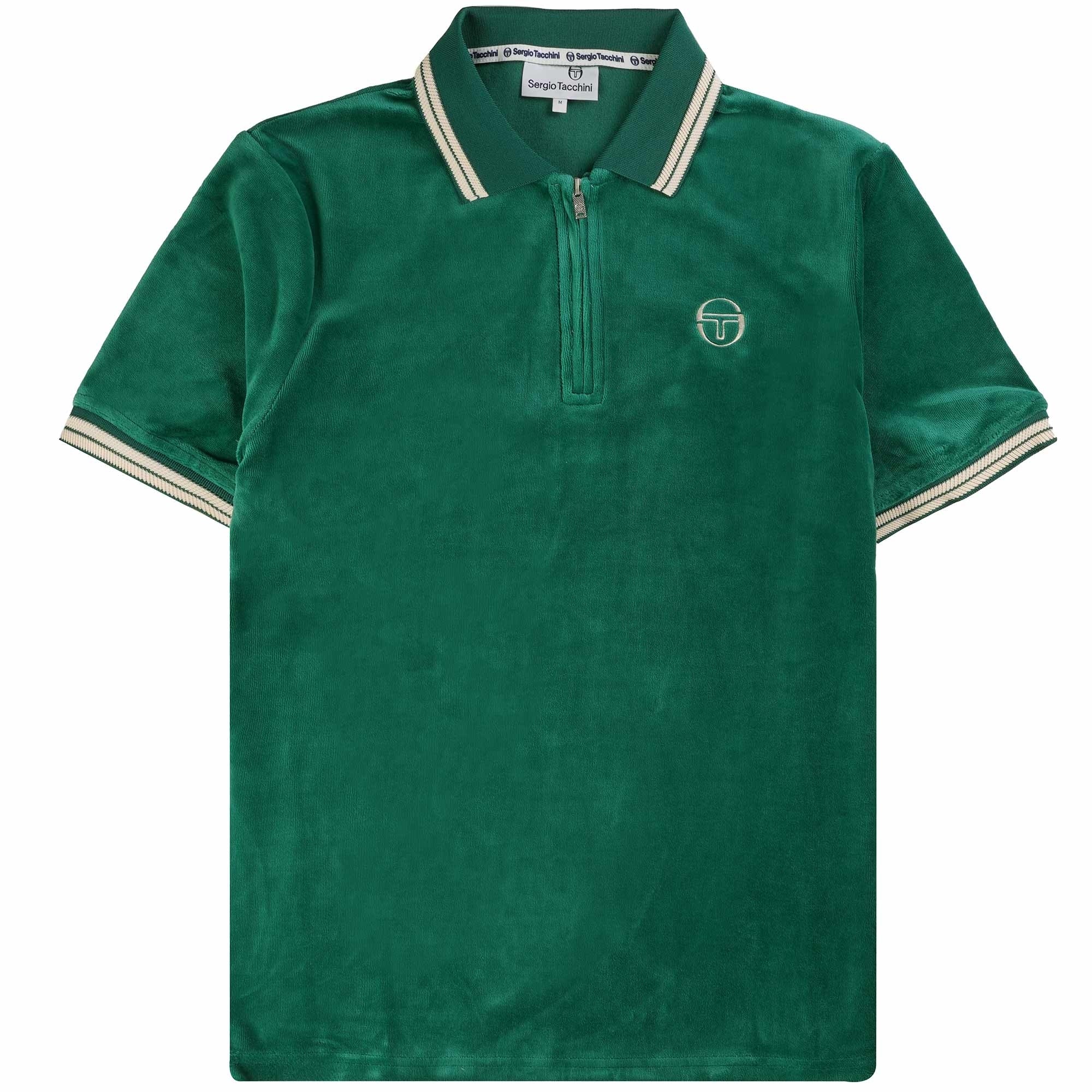 Primo Velour Polo Shirt - Evergreen – Stuarts London SUPREME