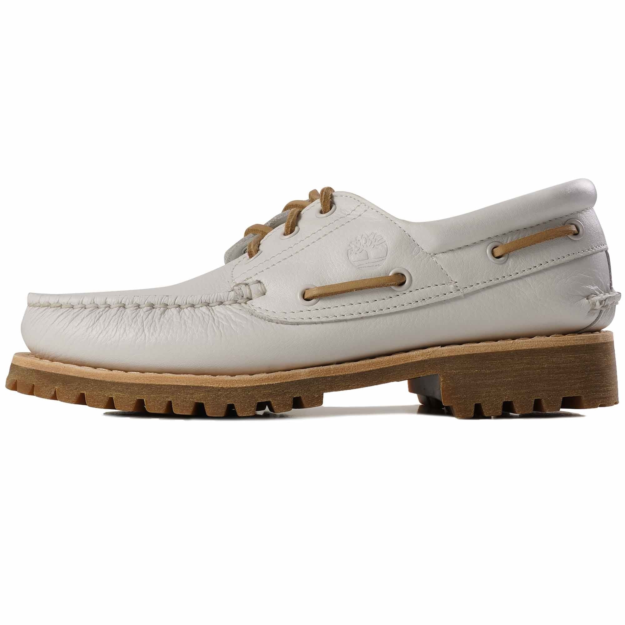 Timberland 3-Eye Classic Lug Shoe - White – Stuarts London