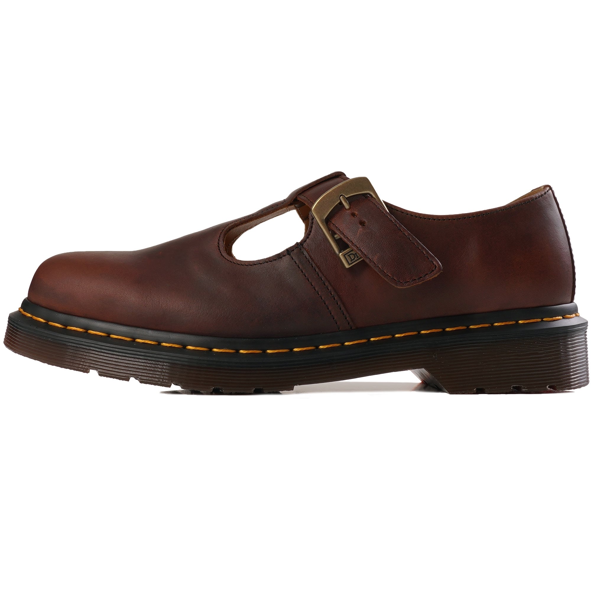 Dr. Martens Womens T-Bar Shoes - Whiskey – Stuarts London