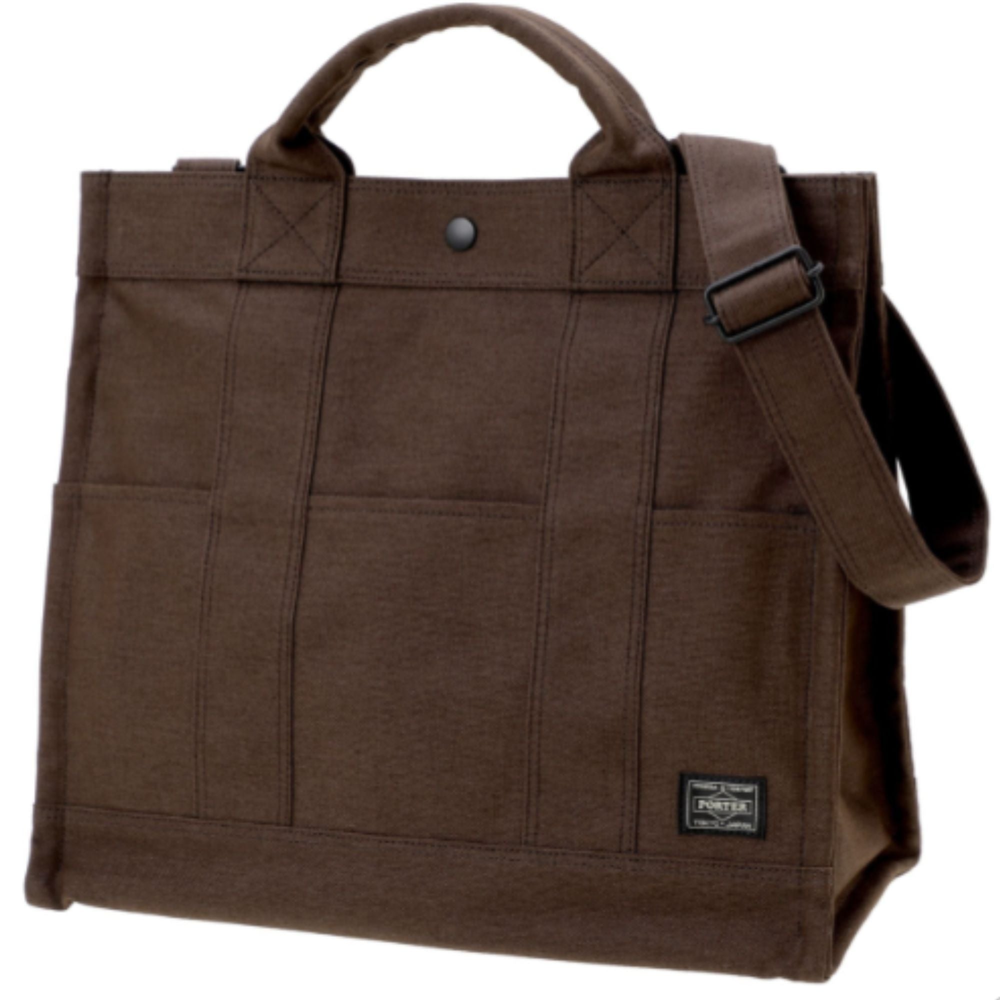 Porter-Yoshida & Co. Smoky 2 Way Tote Bag - Brown – Stuarts London