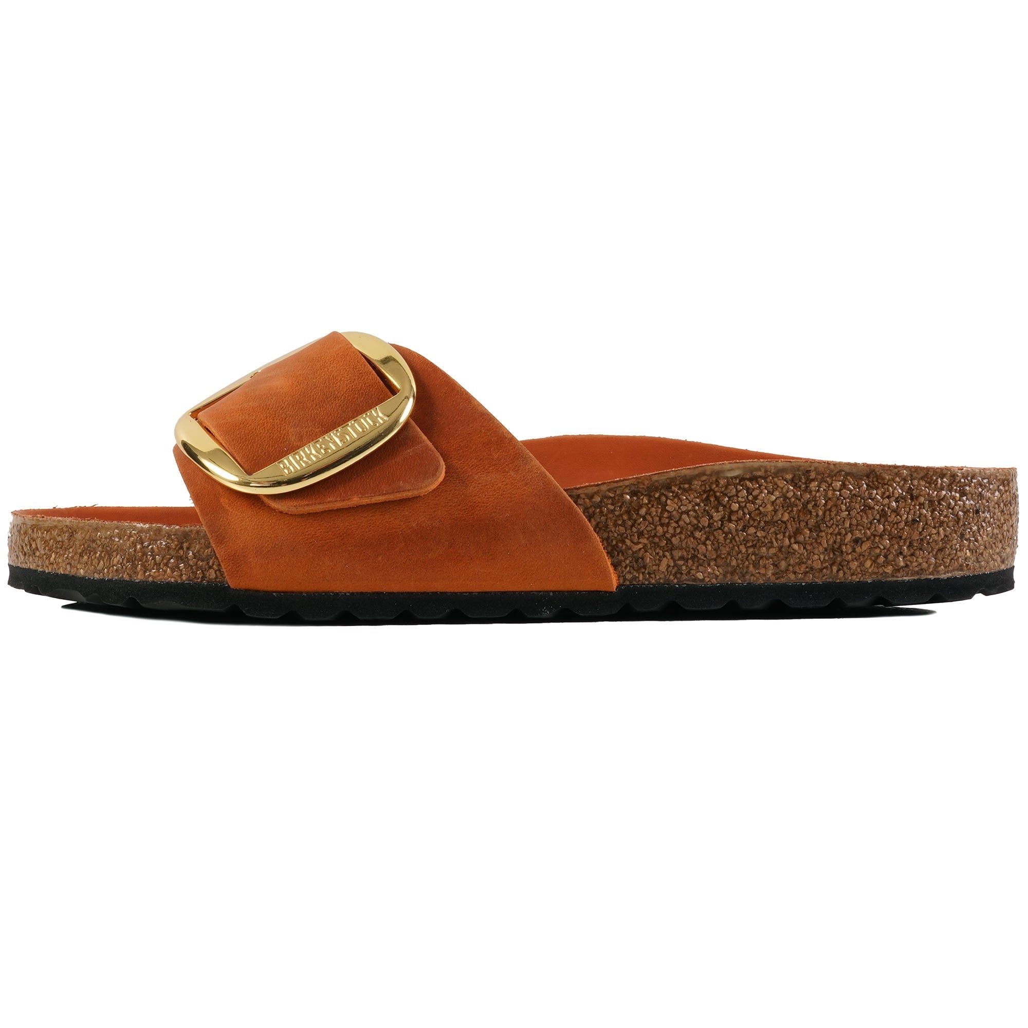 Birkenstock Womens Madrid Big Buckle - Burnt Orange – Stuarts London