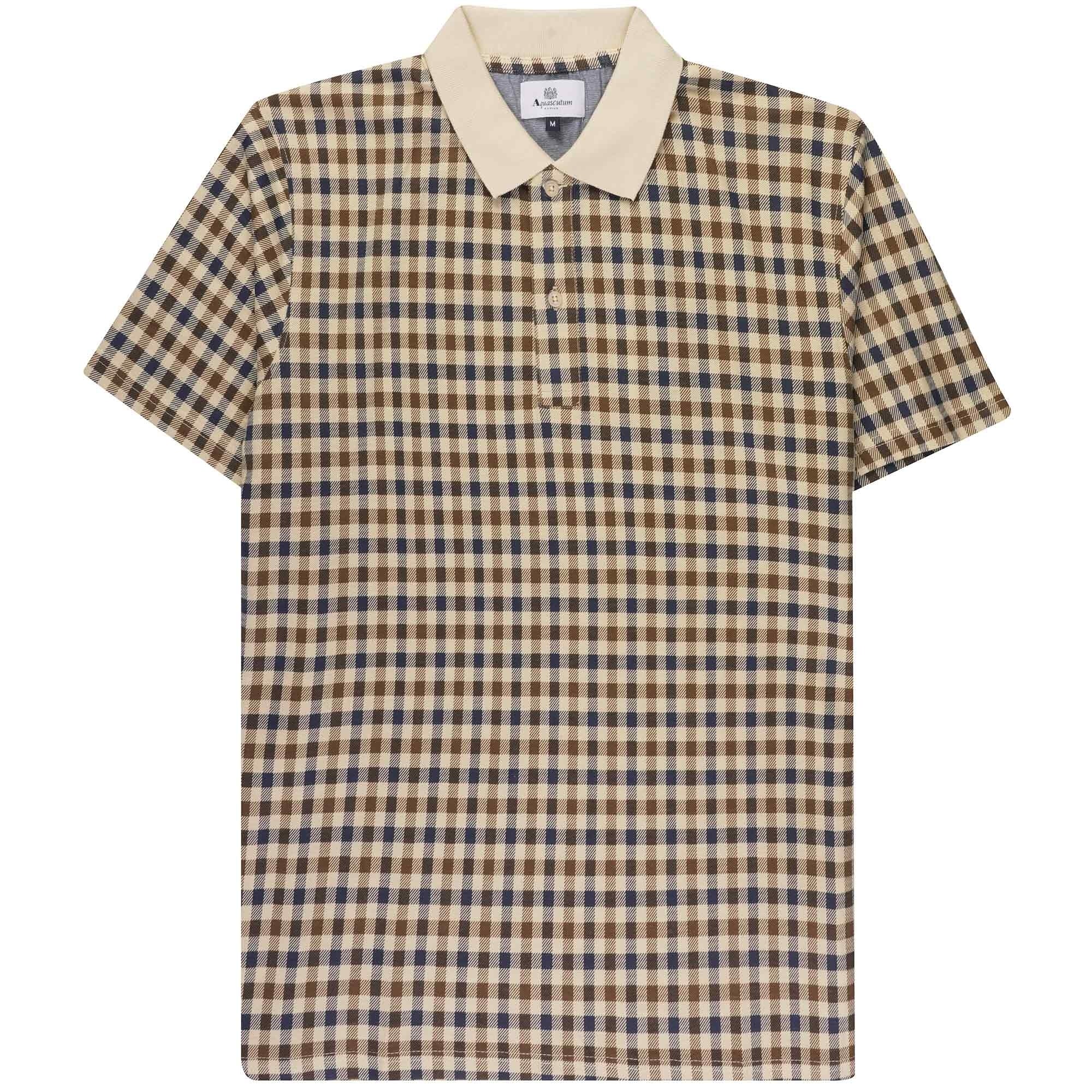 Aquascutum Active Check Polo - Club Check – Stuarts London