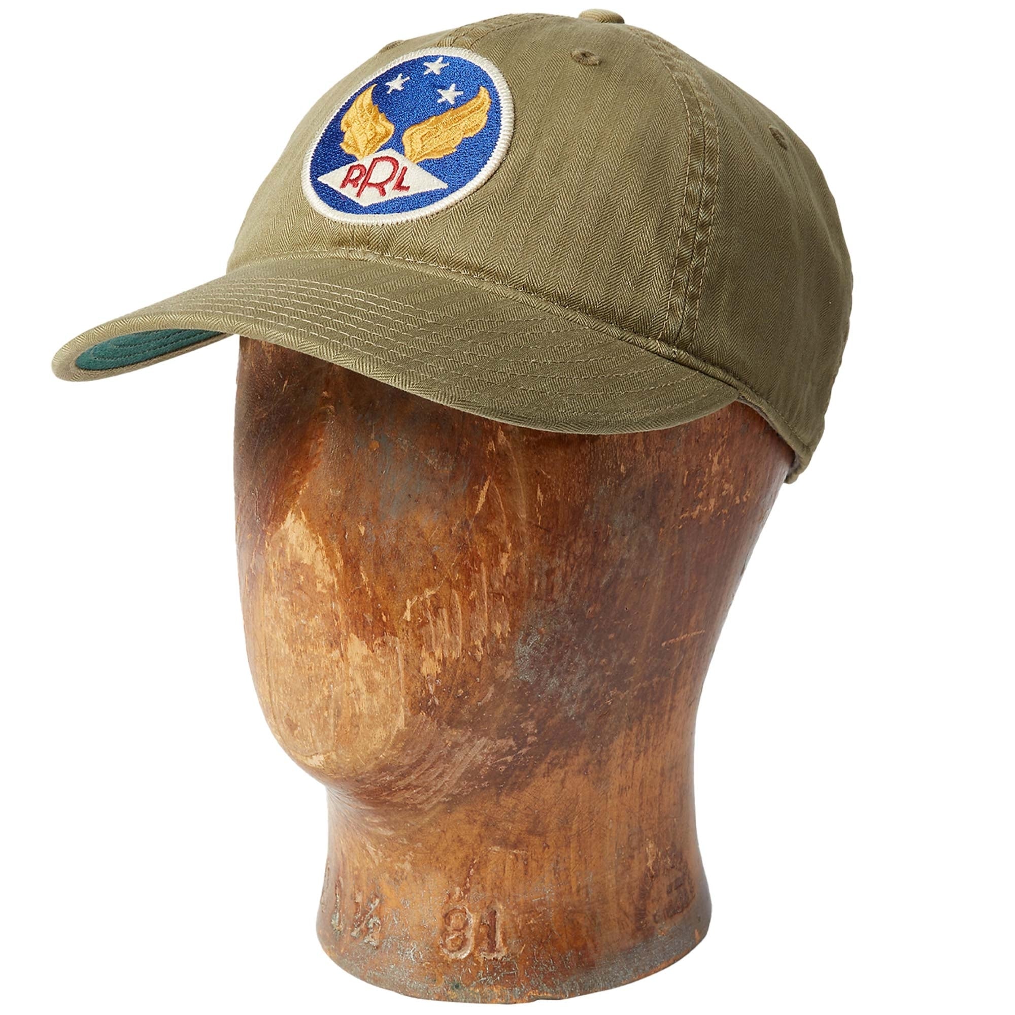 RRL by Ralph Lauren Winged-Logo Baseball Cap - Khaki - 94773 