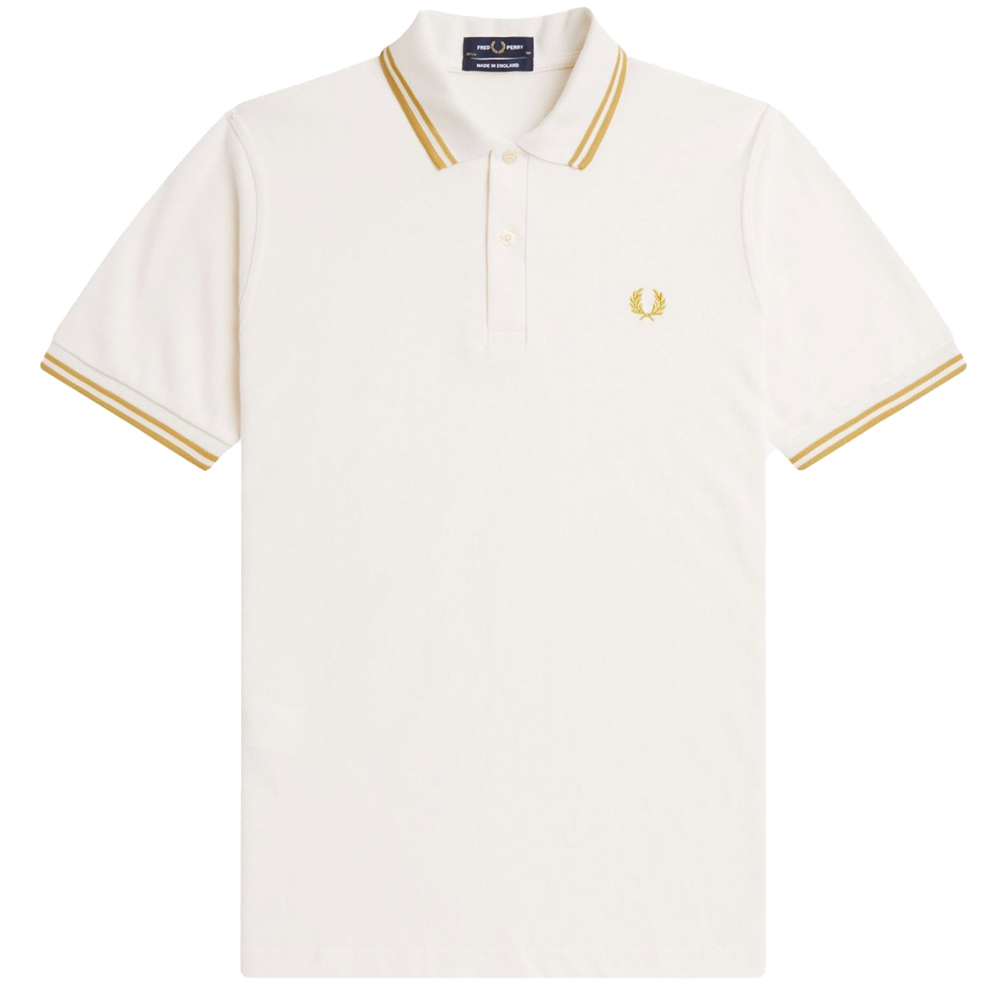 Fred Perry M12 Twin Tipped Polo Shirt - Ecru – Stuarts London
