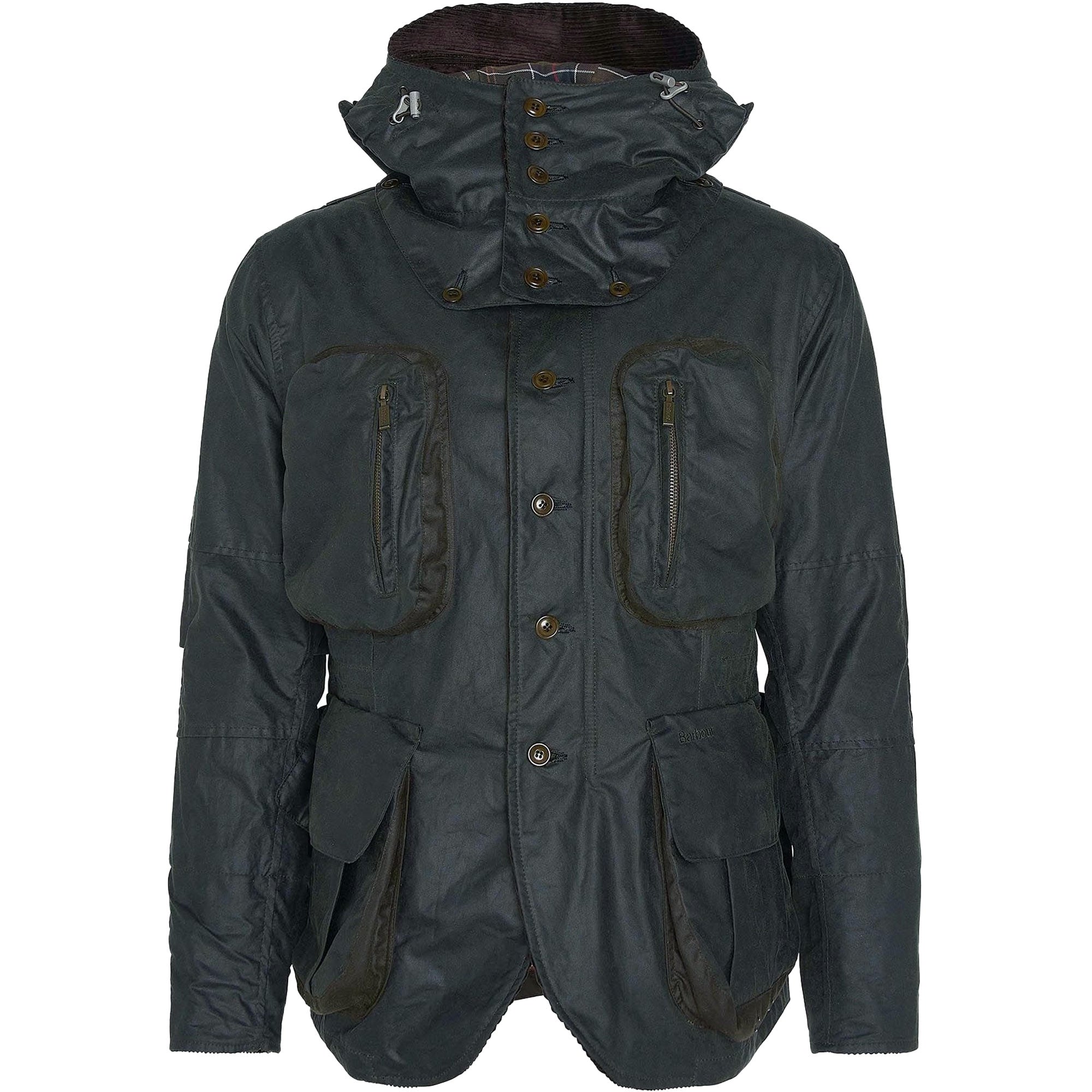 Barbour x TO KI TO Outland Waxed Jacket - Sage – Stuarts London