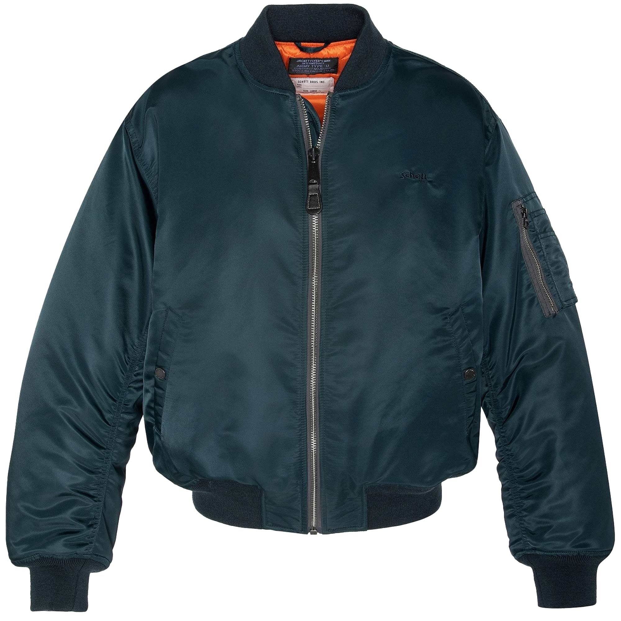 Schott MA-1 90's Fit Bomber Jacket - Navy AIR90RS-NV – Stuarts London