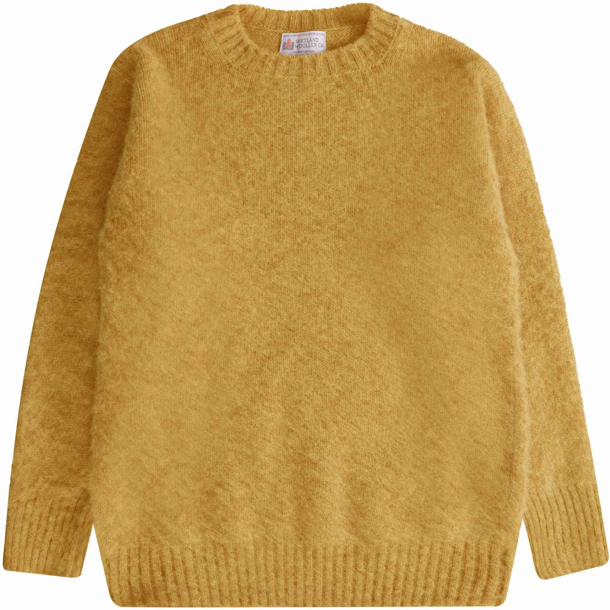 Shetland Woollen Co Shaggy Crew Knit - Scotch Broom – Stuarts London