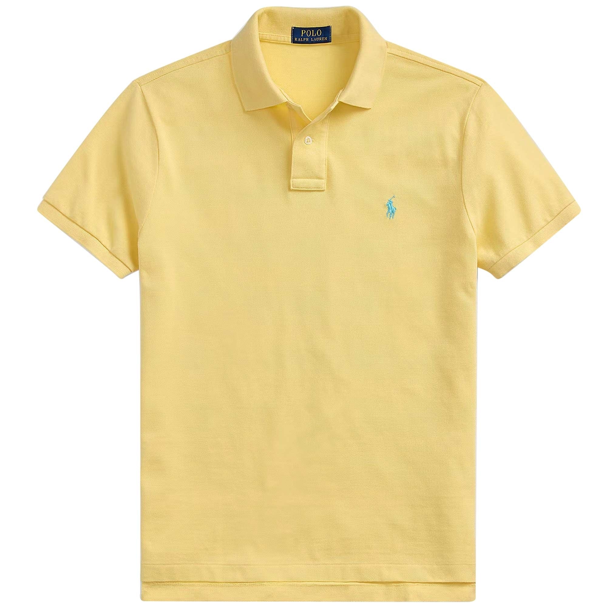 Polo Ralph Lauren The Iconic Mesh Polo Shirt - Yellow – Stuarts London
