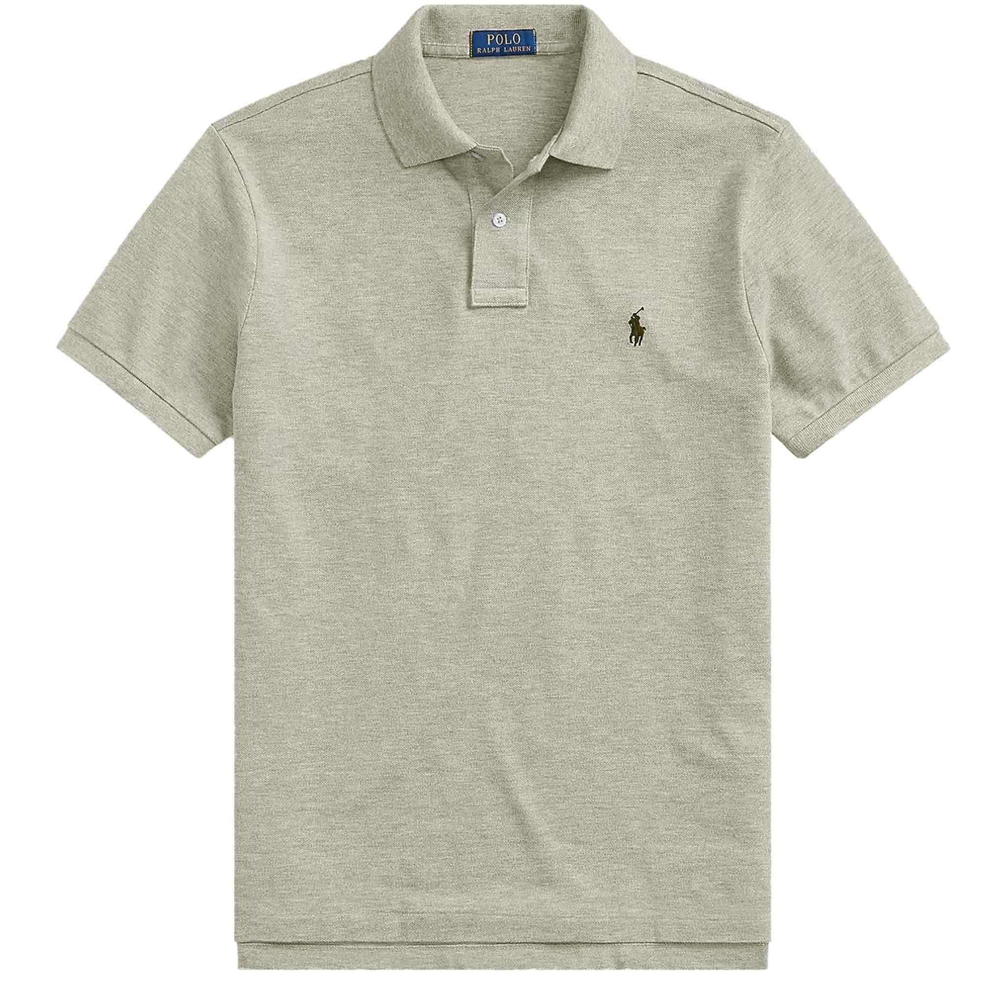 Polo Ralph Lauren The Iconic Mesh Polo Shirt - Grey – Stuarts London