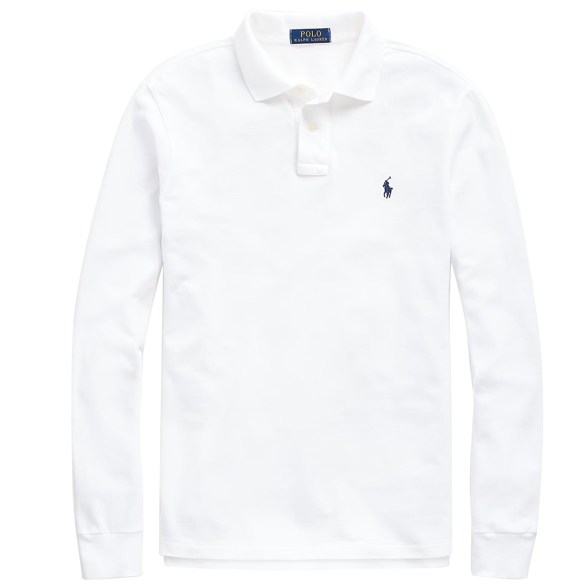 Polo Ralph Lauren Custom Slim Fit Mesh Polo Shirt - White