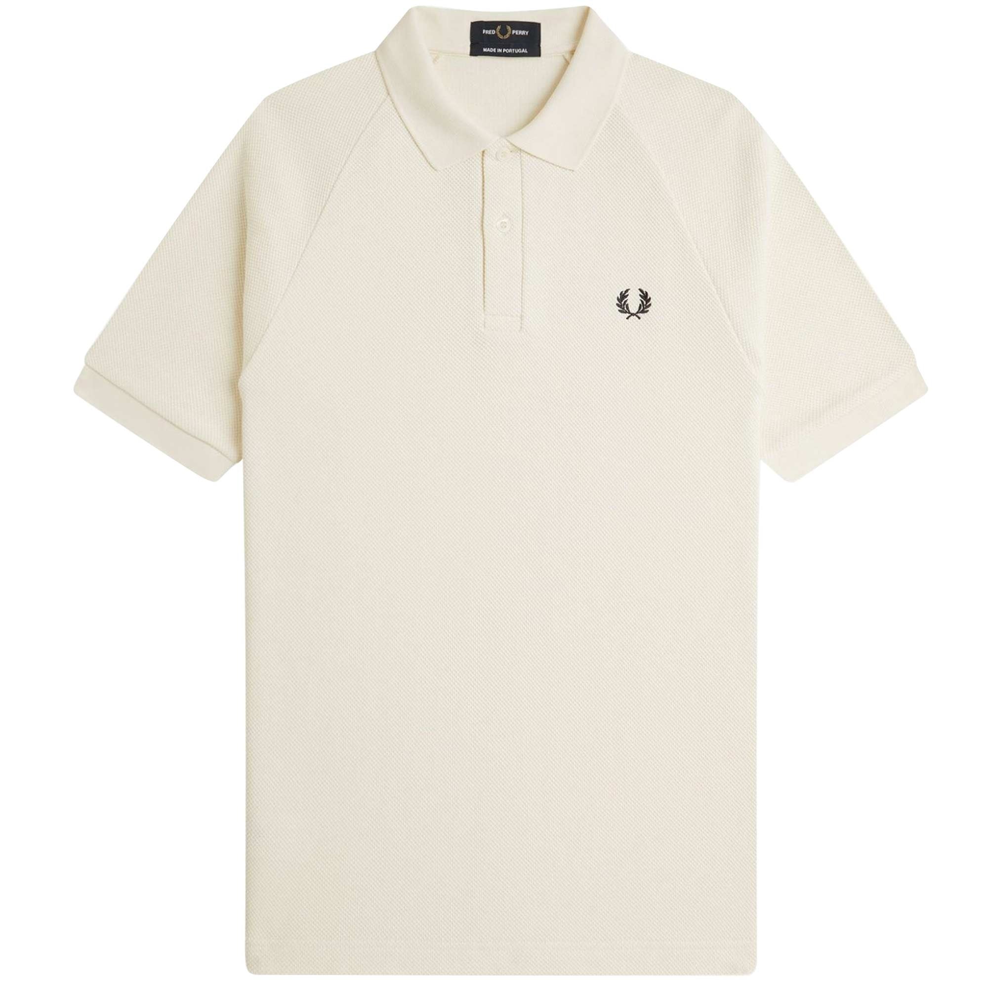 Fred Perry Textured Polo Shirt - Ecru – Stuarts London