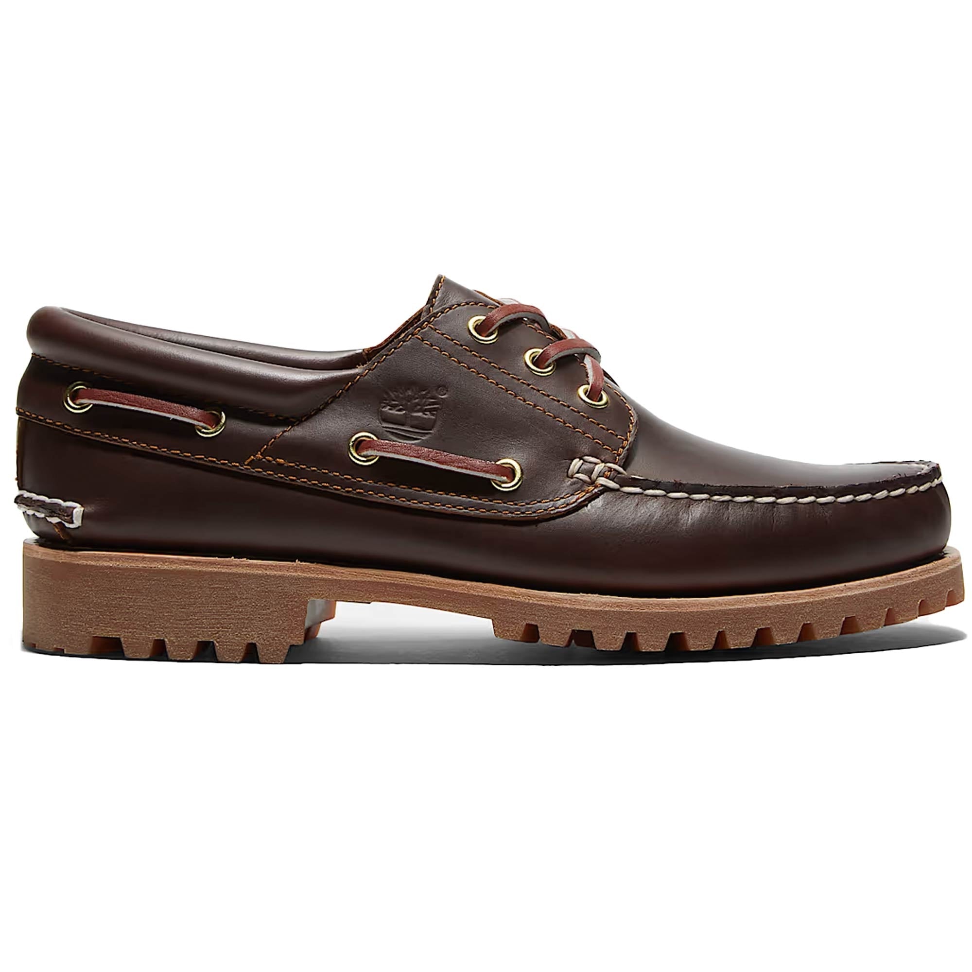 Timberland Authentic 3 Eye Boat Shoes - Mid Brown – Stuarts London